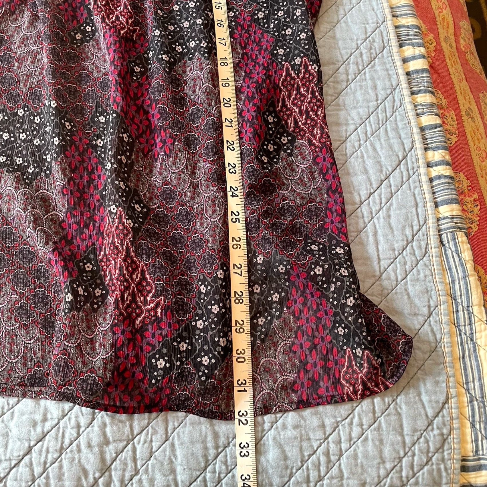 Vintage a.n.a A New Approach Plus 2X Boho Tunic Top Paisley 3/4 Sleeve Blouse Mens? Womens? Size XXL / US 16-18 / IT 52-54 - 6 Thumbnail