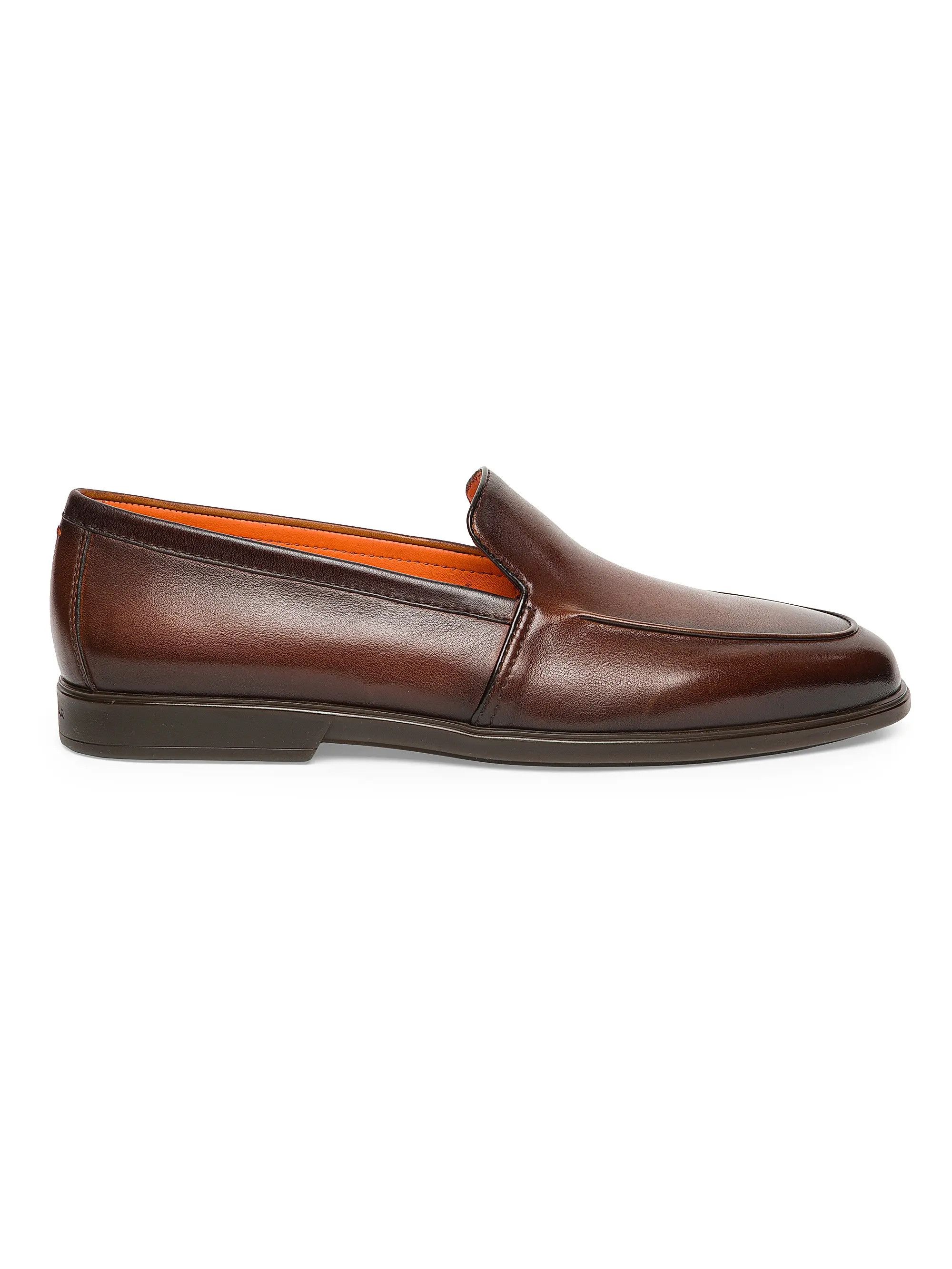 Santoni os11x0526 Malibu Leather Loafers in Dark Brown Size US 9 / EU 42 - 1 Thumbnail