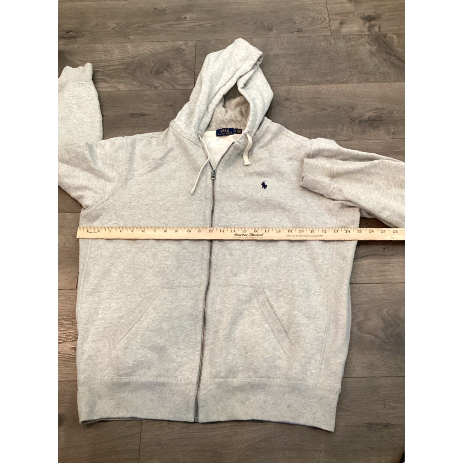 Polo Ralph Lauren Polo Ralph Lauren Hoodie Gray XL Full Zip Streetwear Mens Polo Bear Size US XL / EU 56 / 4 - 4 Thumbnail