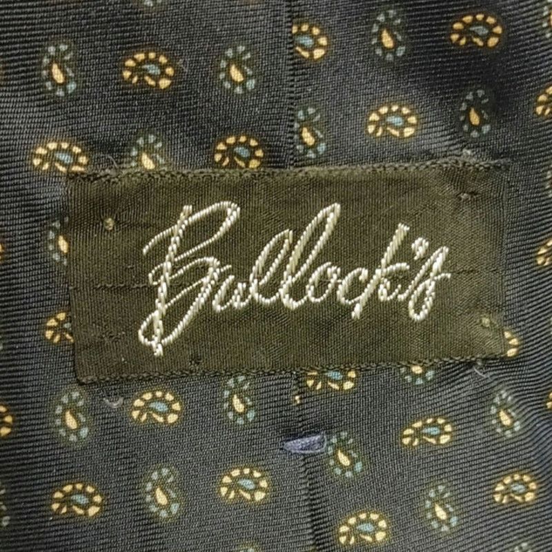 Other Ballock's Men's OS Blue/Gold Paisley Print Tie Size ONE SIZE - 2 Thumbnail