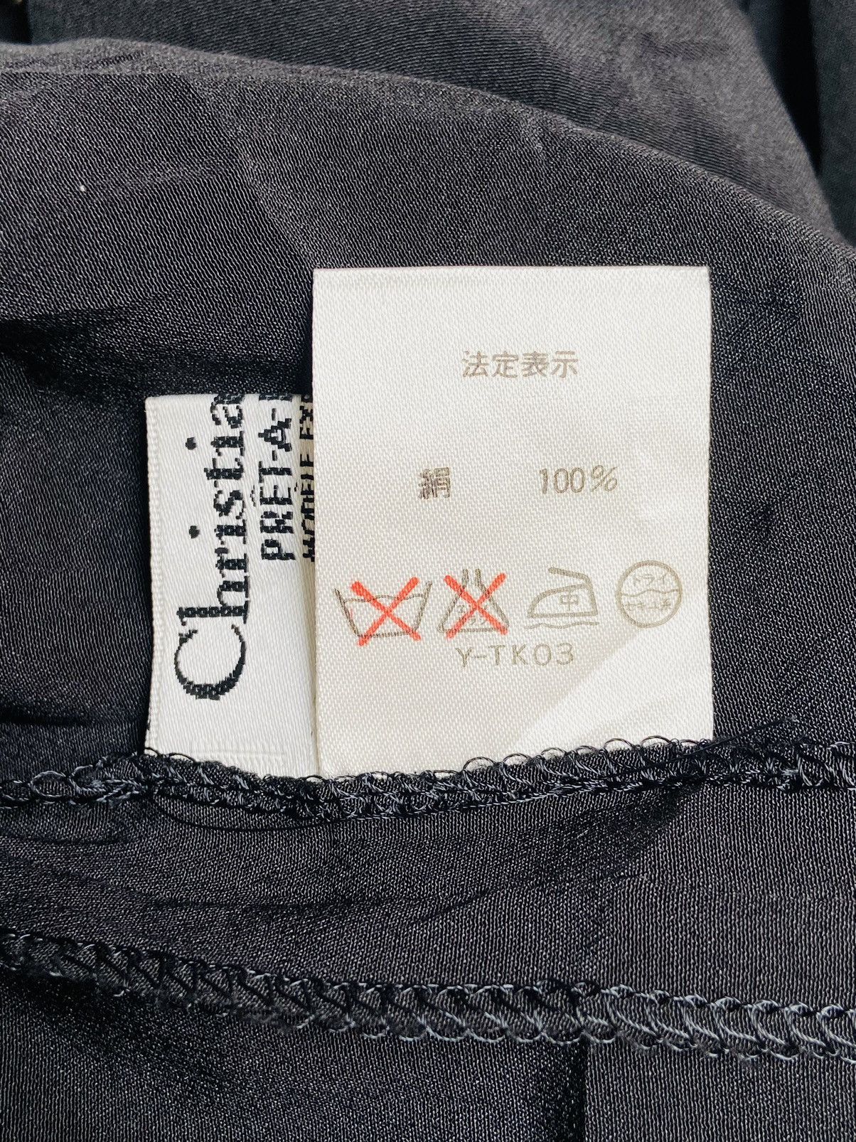 Christian Dior Monsieur CHRISTIAN DIOR Black Blouse Size M / US 6-8 / IT 42-44 - 4 Thumbnail