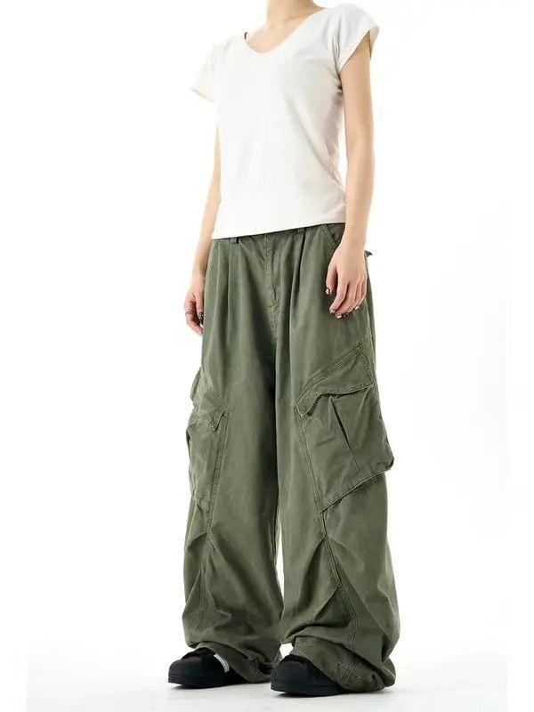 VIBE Retro High Street Hip Hop Loose Wide Leg Casual Pants Size US 32 / EU 48 - 3 Thumbnail