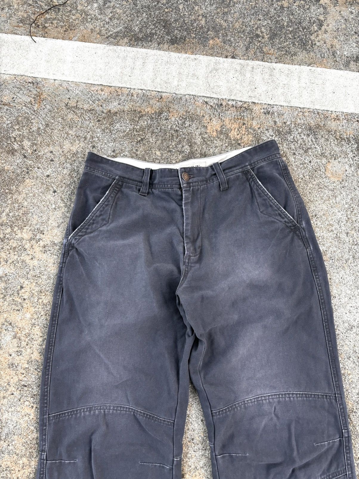 If Six Was Nine × Japanese Brand × Vintage Faded THINK PINK Double Knee Pants Size US 30 / EU 46 - 2 Thumbnail