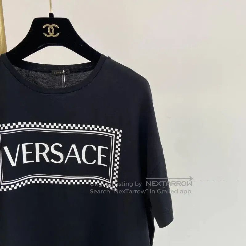 Versace Versace Women's Black Cotton Short Sleeve T-Shirt . Size M / US 6-8 / IT 42-44 - 3 Thumbnail