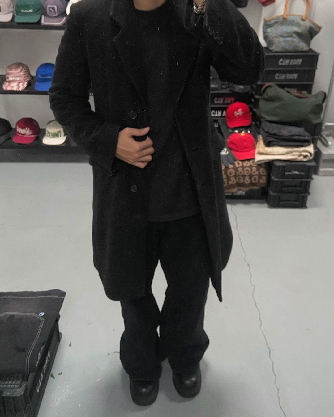 Emporio Armani × Vintage VINTAGE 1980s EMPORIO ARMANI WOOL COAT Size US M / EU 48-50 / 2 - 3 Thumbnail