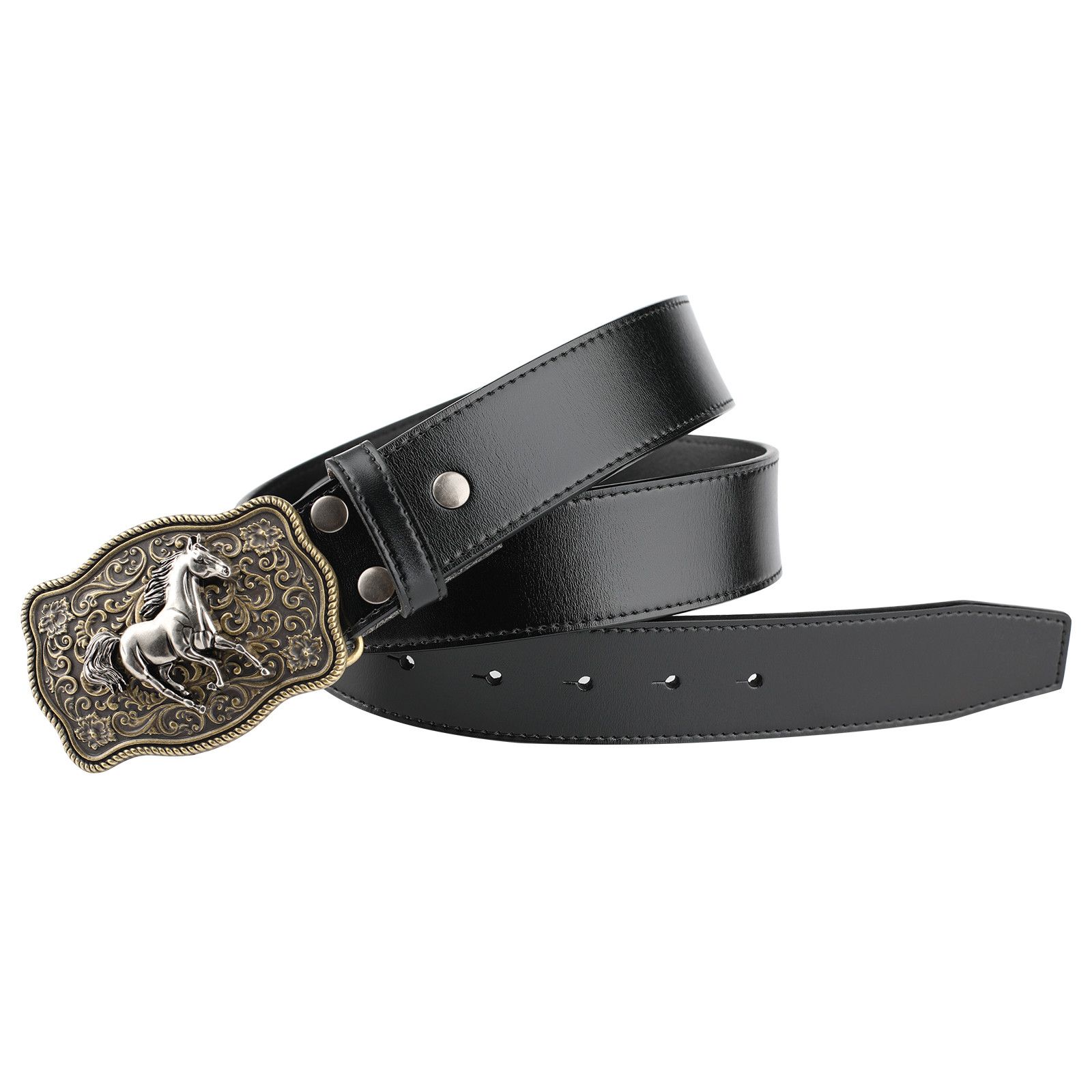 Designer Modern Vintage Belt Riveted Belts Menswear Accessories Size ONE SIZE - 1 Thumbnail