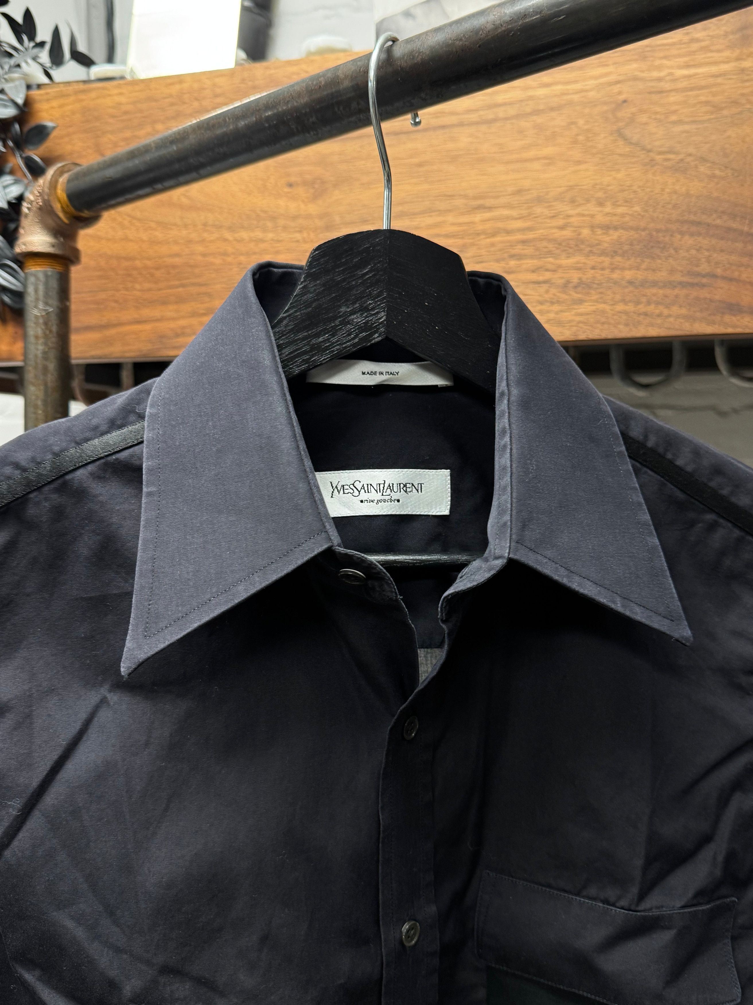 Saint Laurent Paris Yves Saint Laurent ‘Rive Gauche’ by Tom Ford Semi-Sheer ‘Tuxedo’ Dress Shirt Size US M / EU 48-50 / 2 - 3 Thumbnail