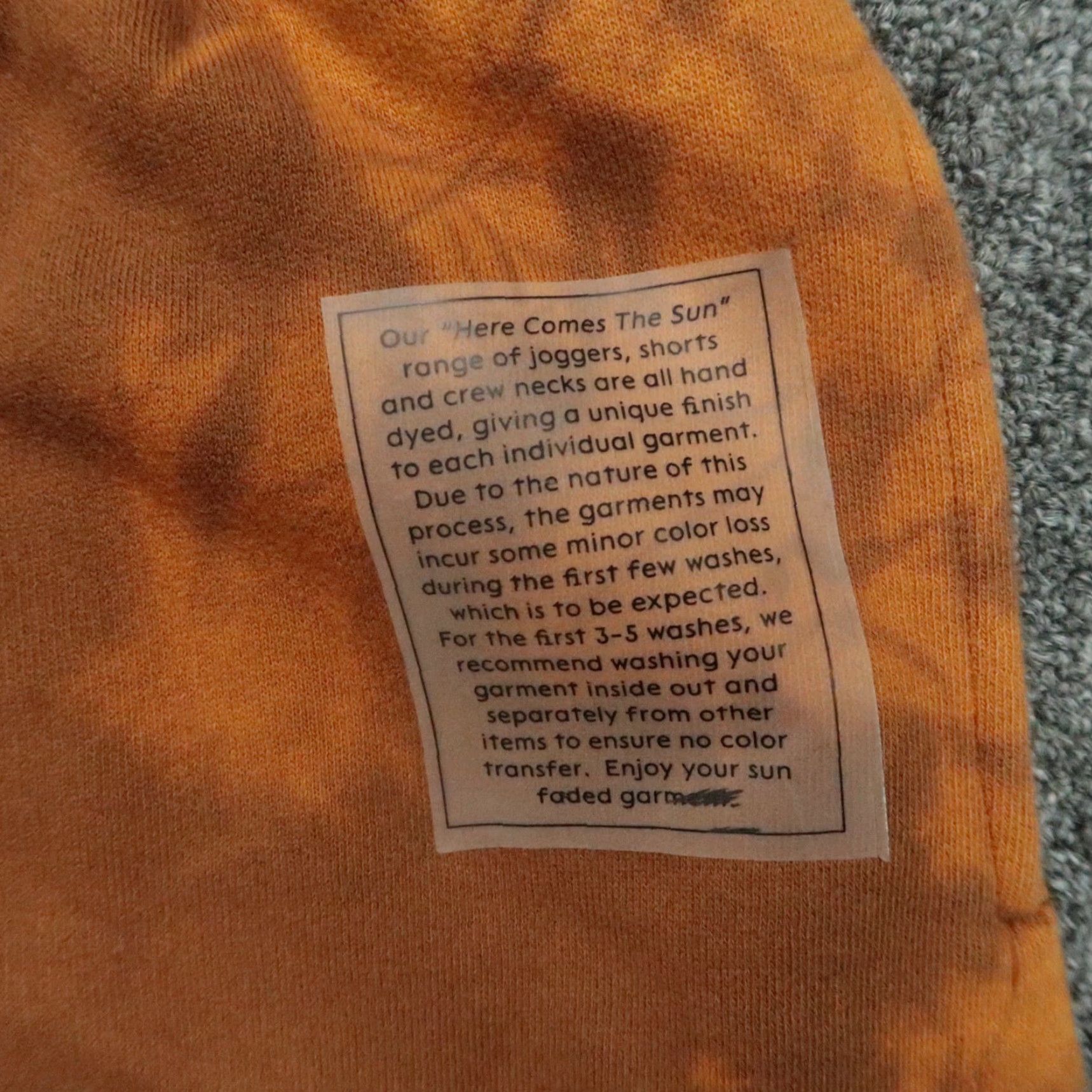 Vintage Alphalete Pants Mens Large Orange Joggers Sweatpants Tie Dye Athletic Size US 33 - 4 Thumbnail