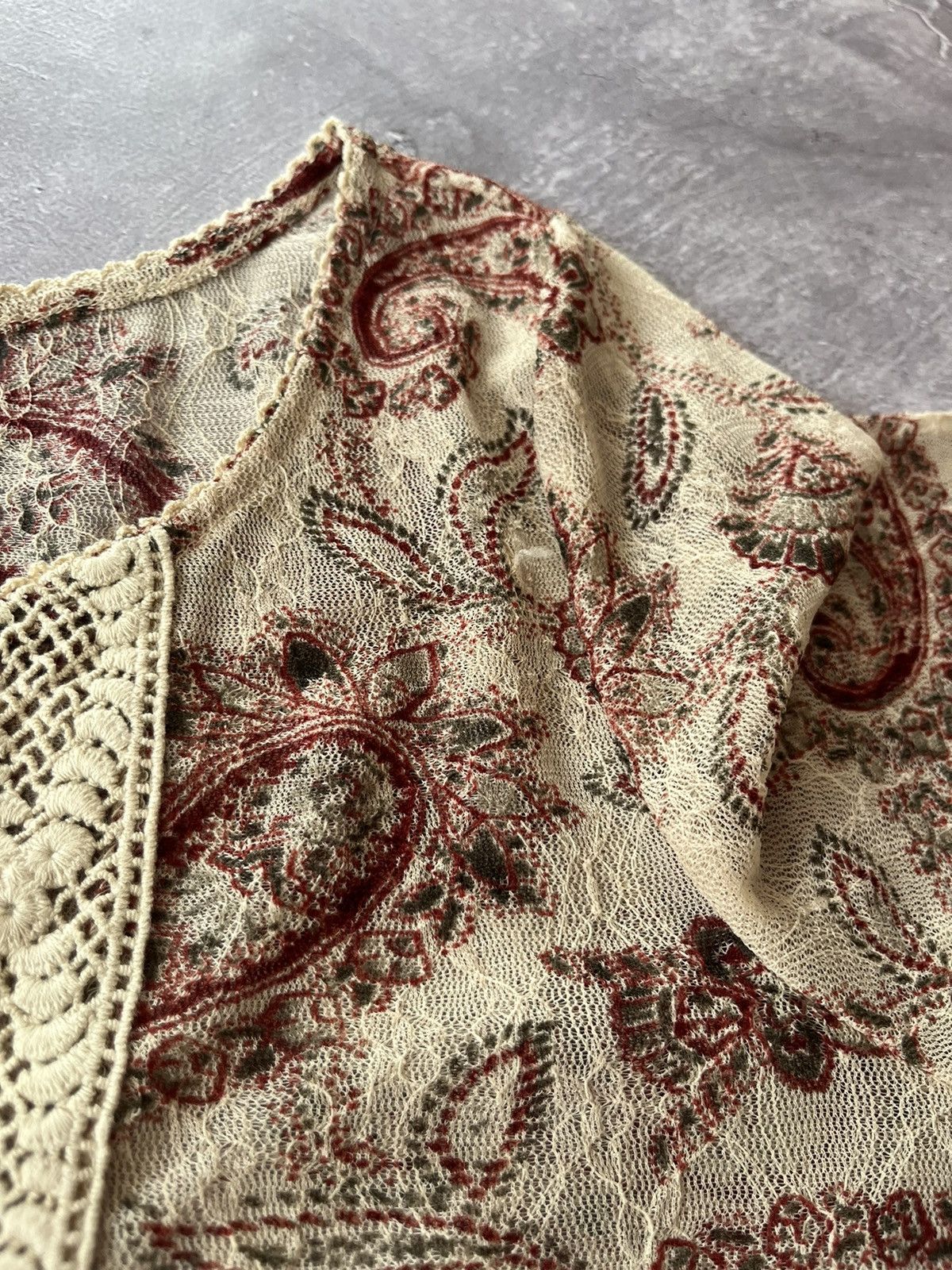 Denim & Supply Ralph Lauren Denim & Supply Ralph Lauren boho sheer Paisley Long Sleeve Size M / US 6-8 / IT 42-44 - 6 Thumbnail