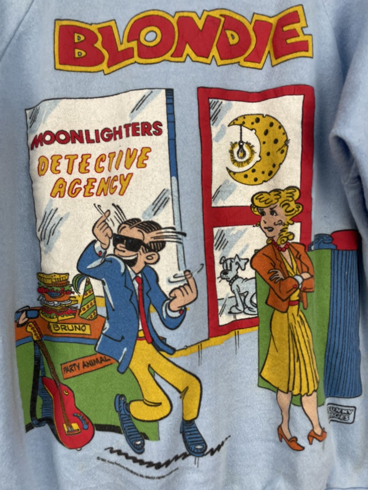Cartoon Network Vintage 80s Blondie America comic strip sweatshirt Size US L / EU 52-54 / 3 - 4 Thumbnail