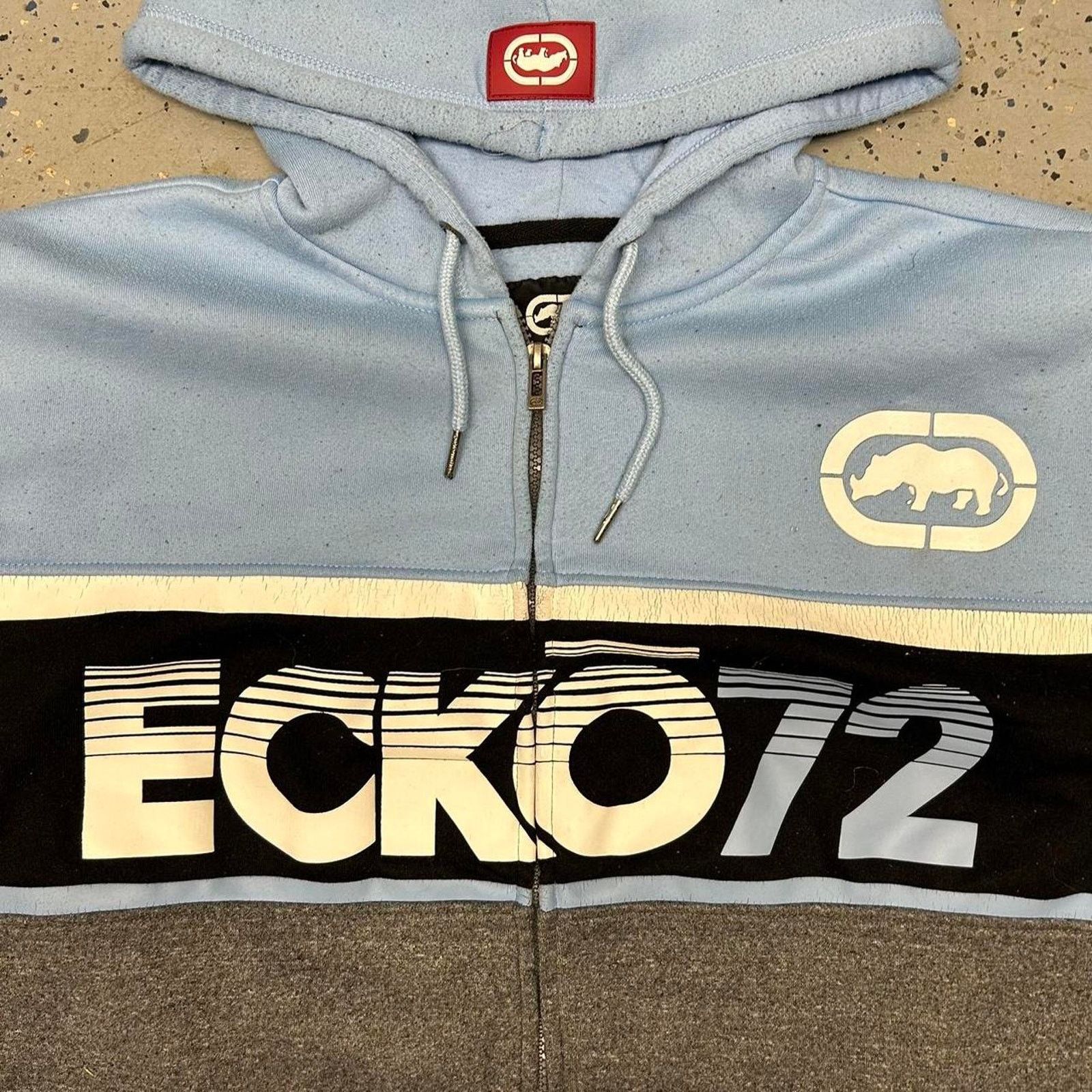 Ecko Unltd. Ecko Unltd. blue and black zip up hoodie Size US XXL / EU 58 / 5 - 2 Thumbnail