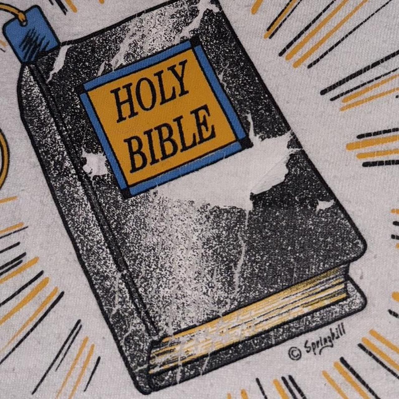 Vintage Vintage When All Else Fails… Bible Christian Jesus T-Shirt Size US XL / EU 56 / 4 - 3 Thumbnail