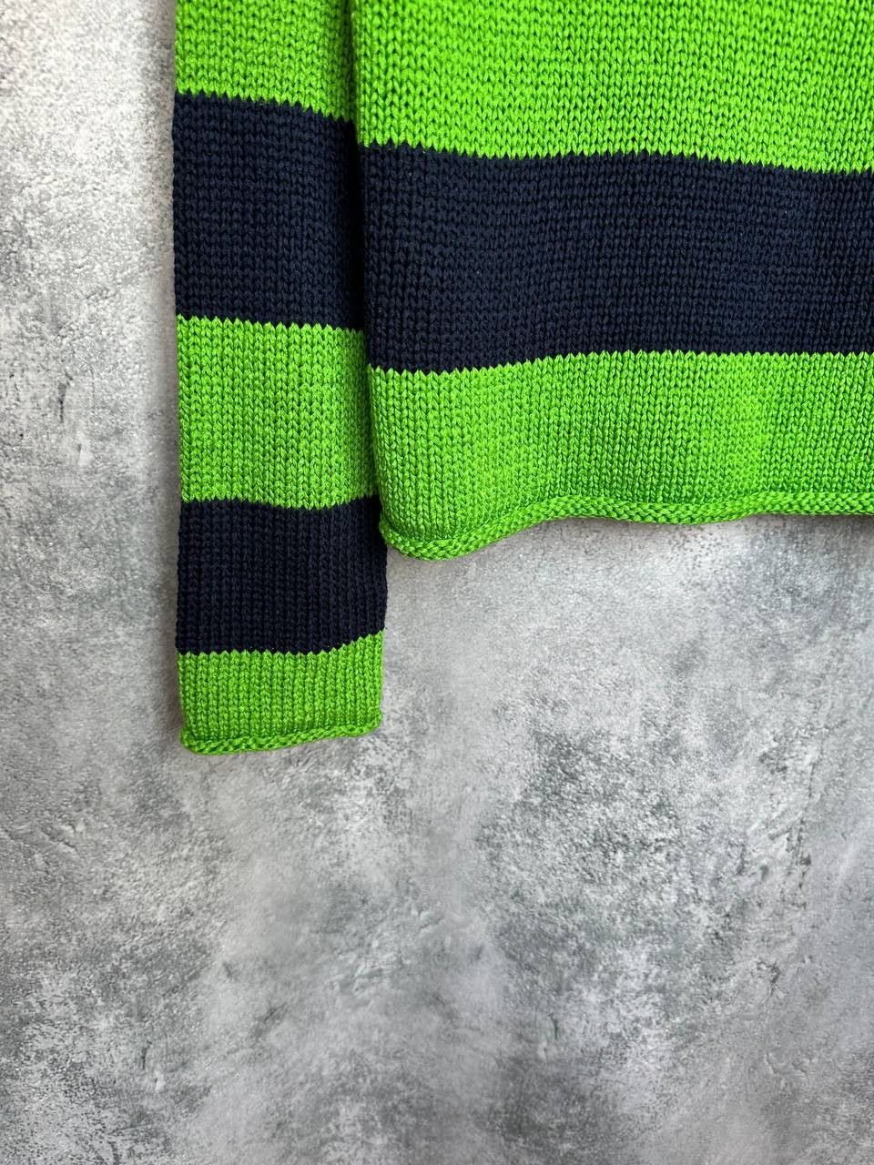 Lauren Ralph Lauren Lauren Ralph Lauren Vintage Acrylic Striped Knit Sweater Size L / US 10 / IT 46 - 7 Thumbnail