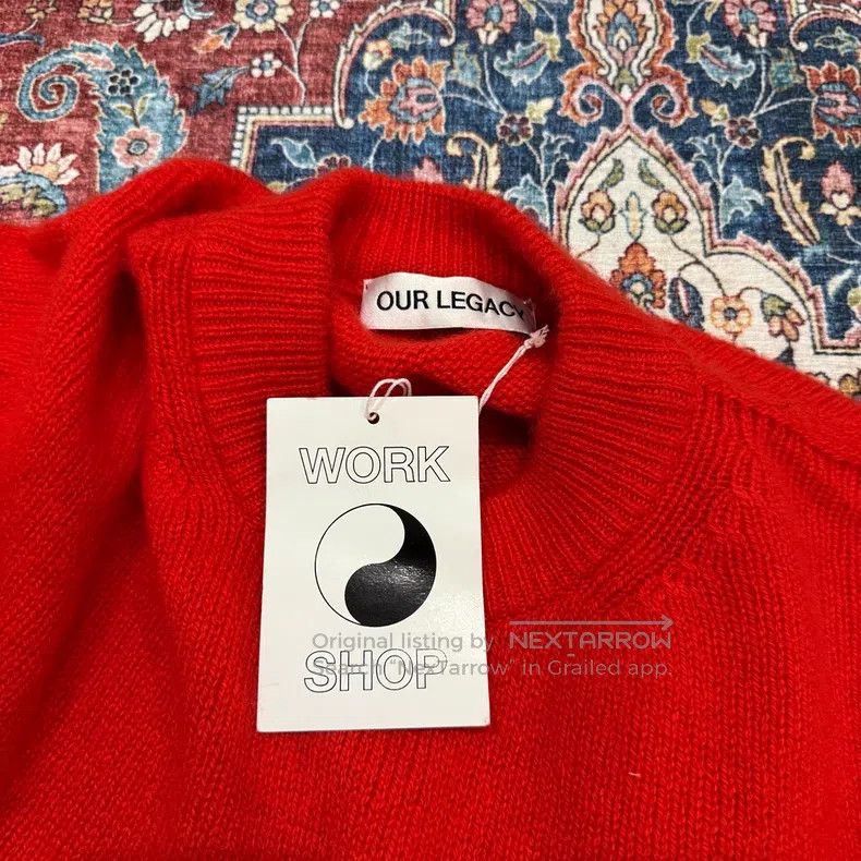 Our Legacy Our Legacy Red Cashmere Sweater Size US S / EU 44-46 / 1 - 5 Thumbnail