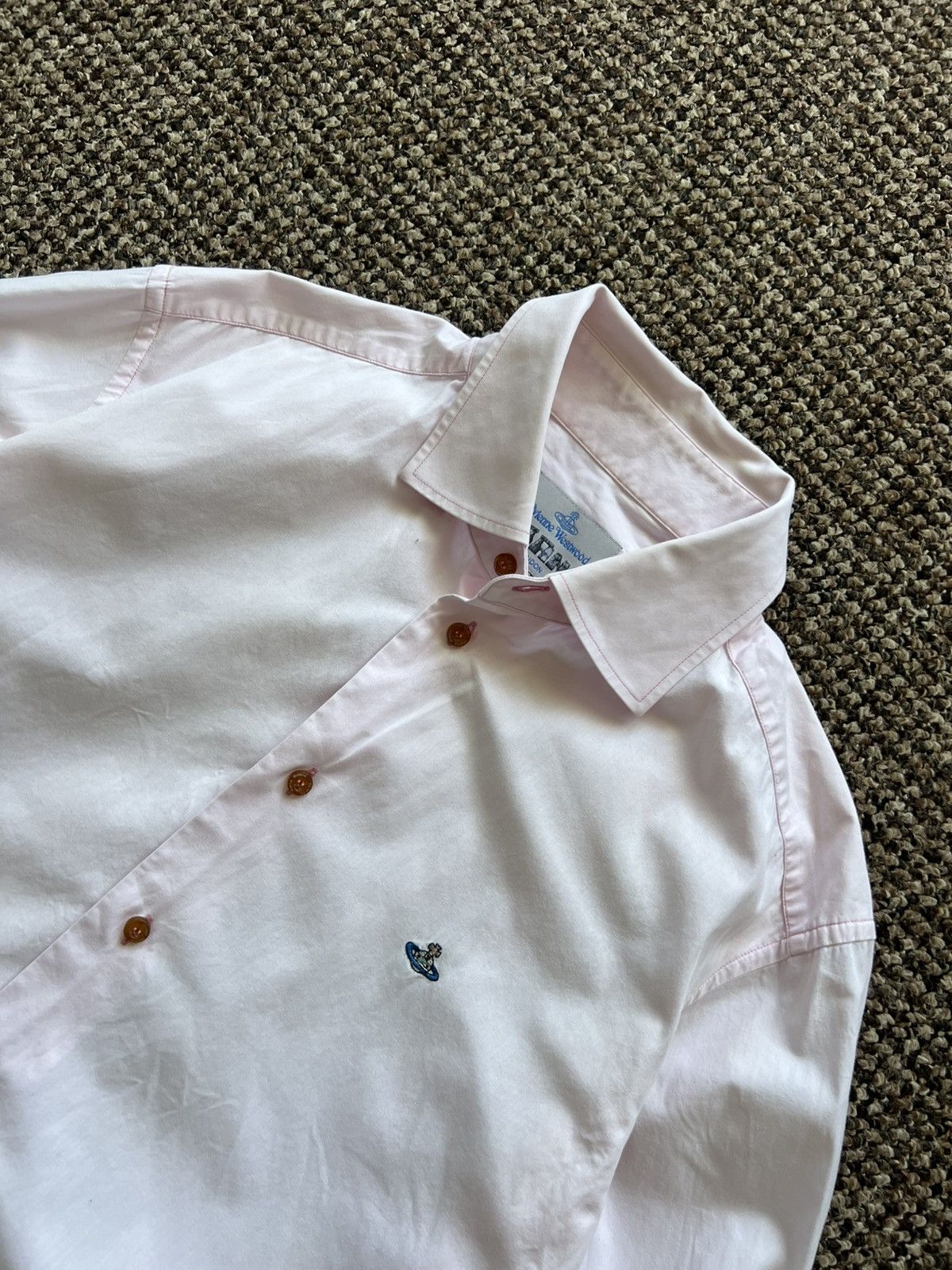 Vivienne Westwood Vivienne Westwood Button App Vintage Shirt Pink Rare Size US XL / EU 56 / 4 - 6 Thumbnail
