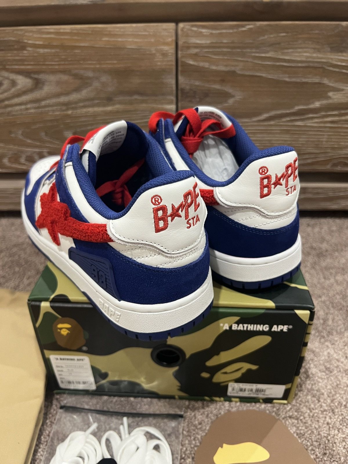 Bape Brand new A Bathing Ape Bape SK8 Sta M2 blue Size US 12 / EU 45 - 5 Thumbnail