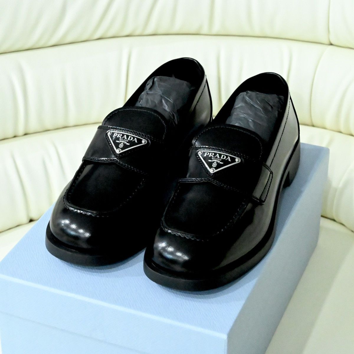 Prada PRADA LOAFER BLACK Size US 7.5 / IT 37.5 - 1 Thumbnail