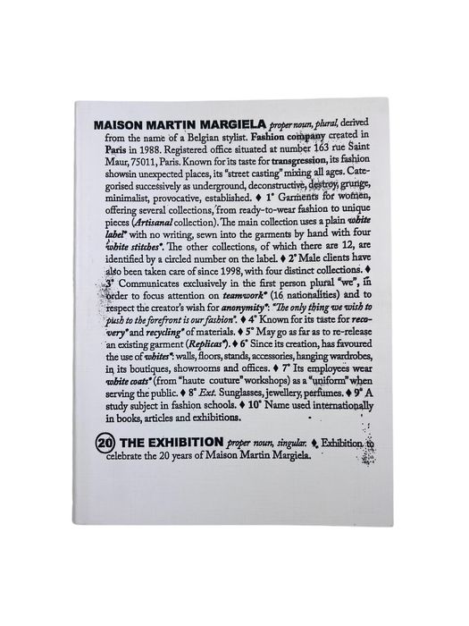 Maison Margiela Maison Martin Margiela: 20 The Exhibition | Grailed