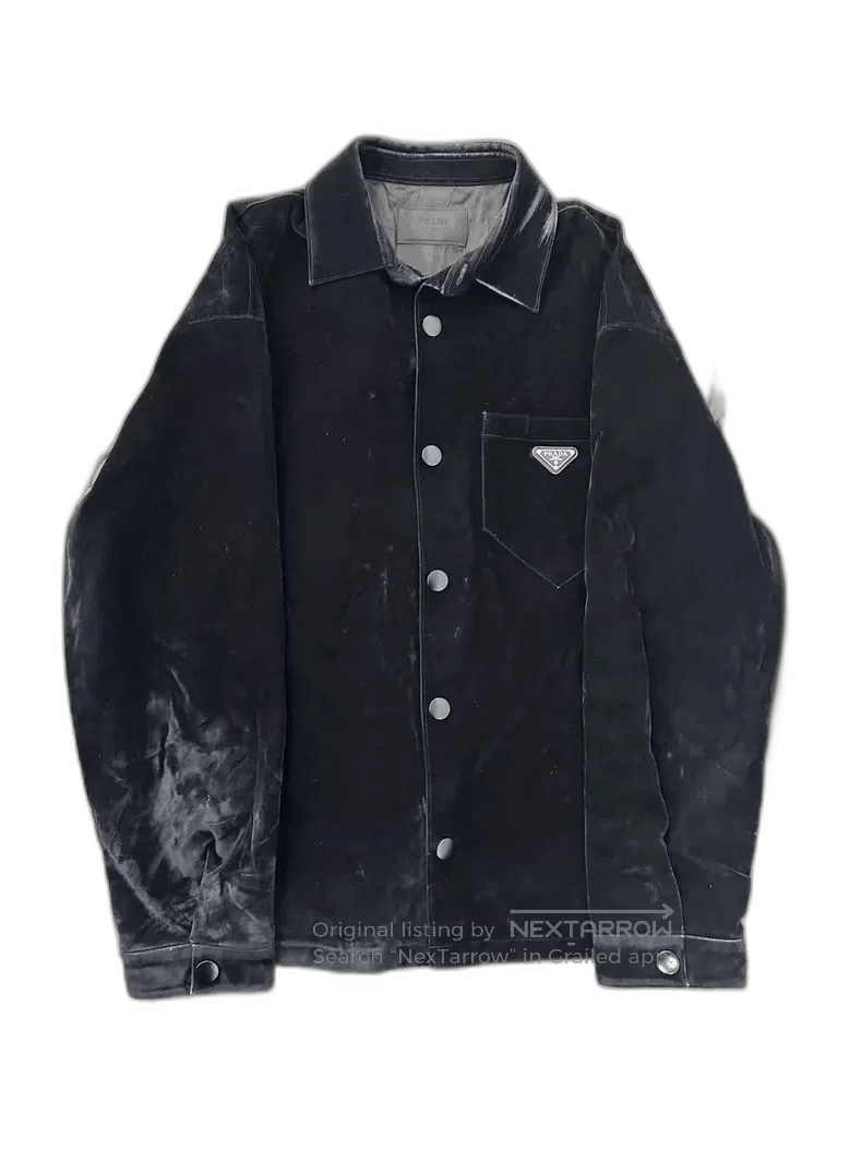 Prada Prada Velvet Suede Jacket Coat Size L. Size US L / EU 52-54 / 3 - 1 Thumbnail