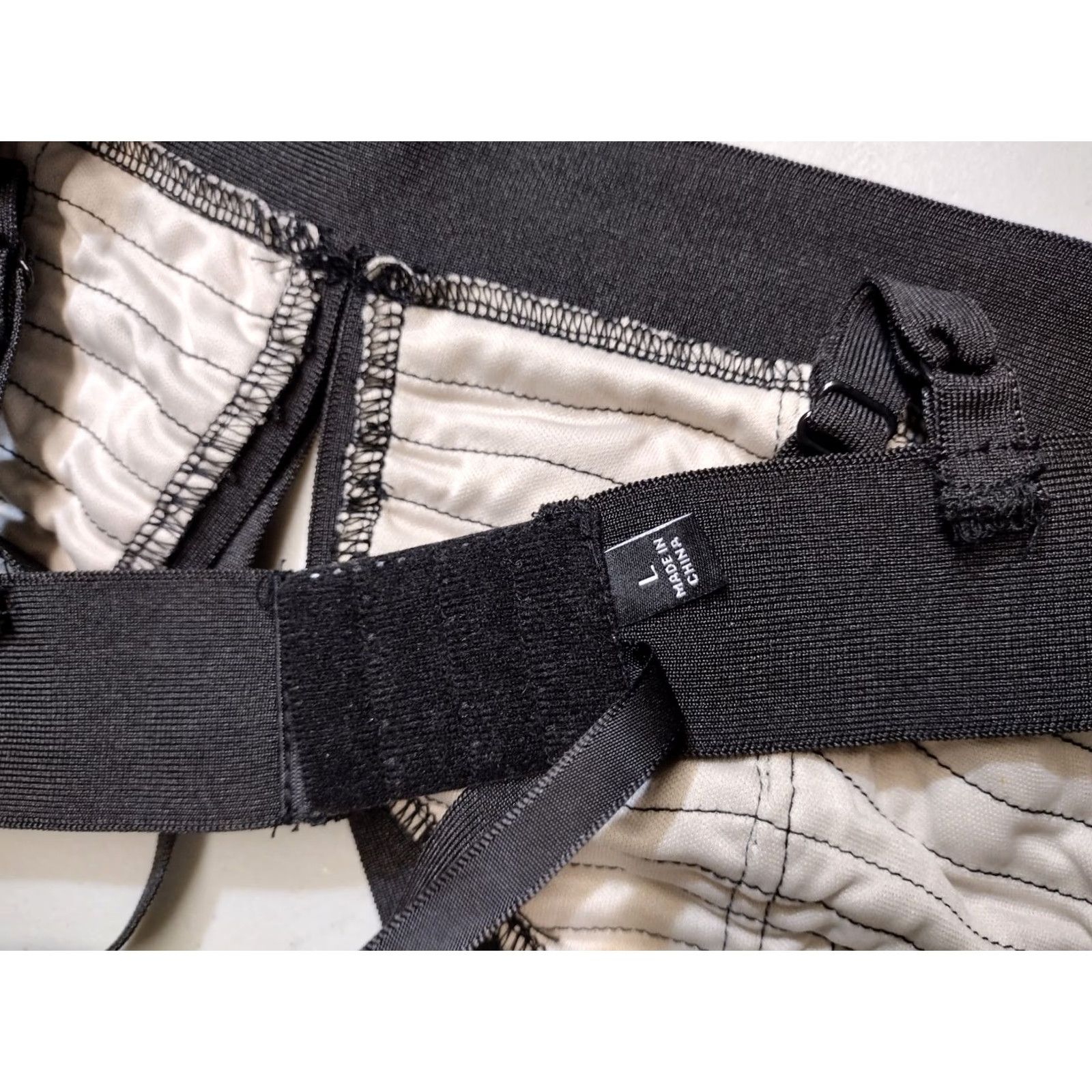 Vintage codigo Women's Bralette Black Striped Padded Inter White Bra Size L Size ONE SIZE - 6 Thumbnail