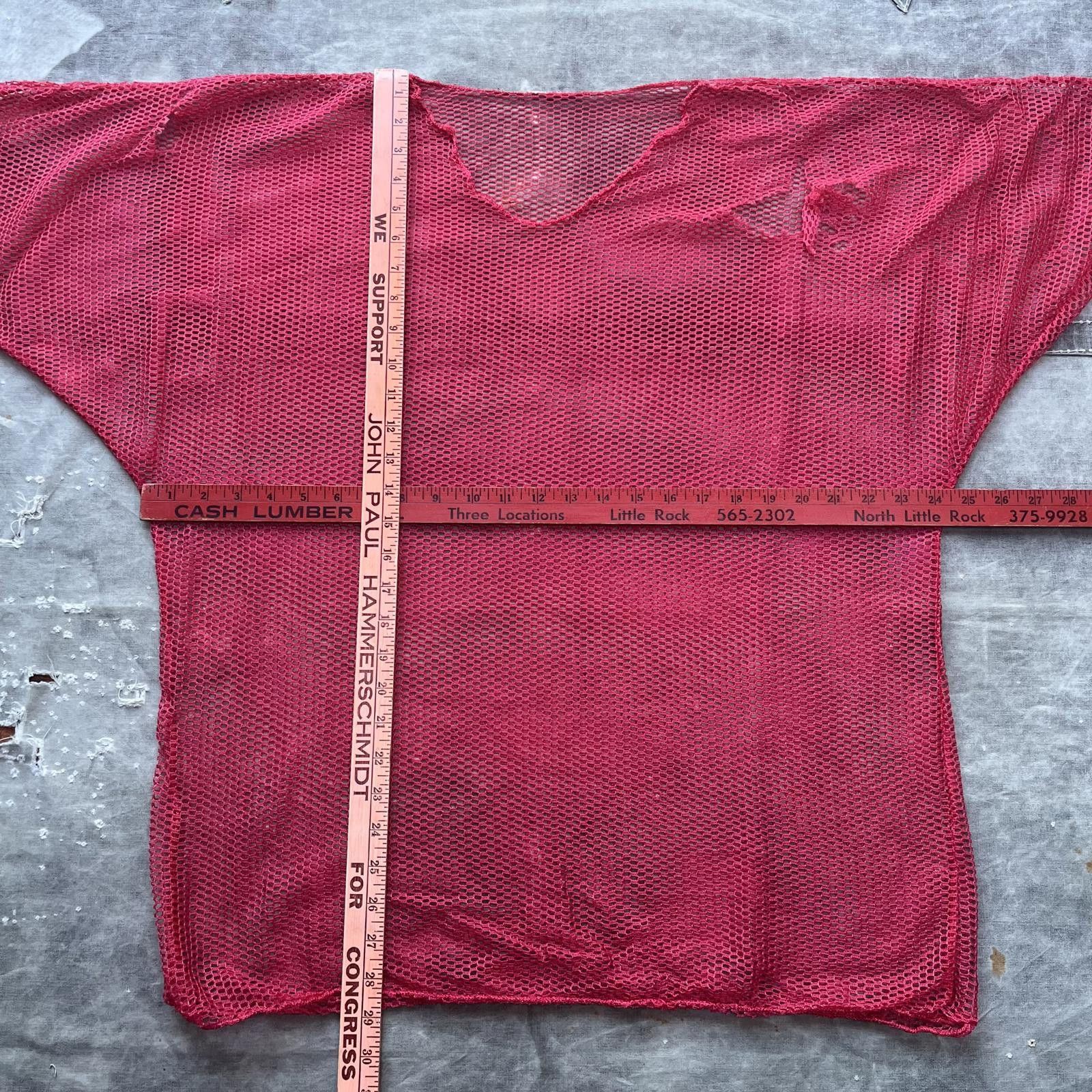 Vintage Vintage 80s Red Mesh Football Sports Grunge Jersey Size US XL / EU 56 / 4 - 3 Thumbnail