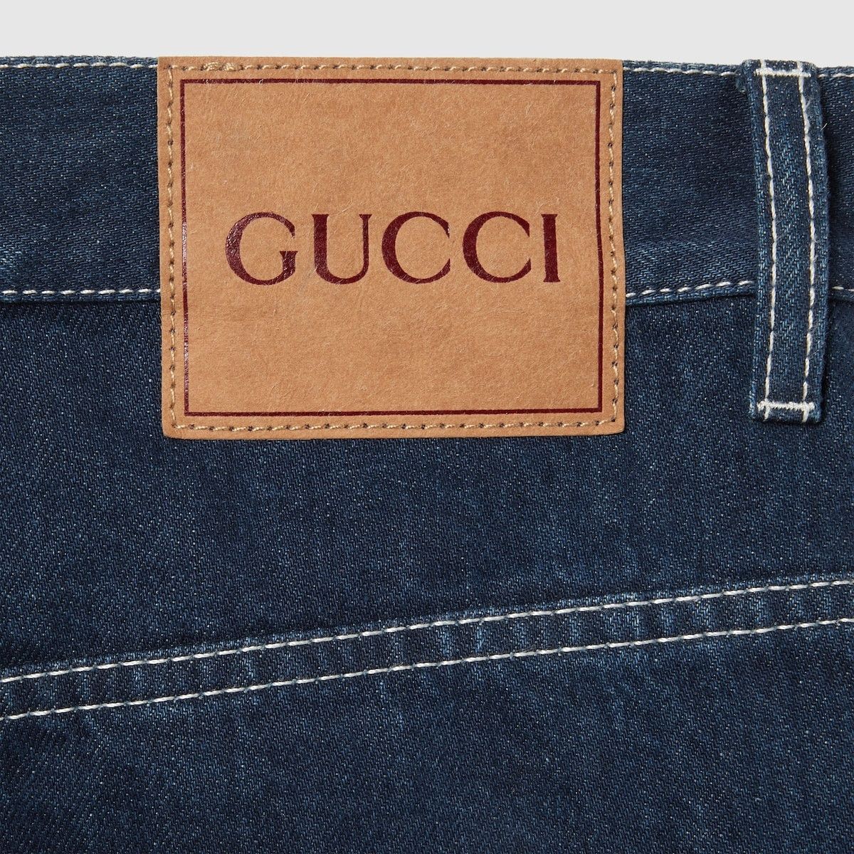 Gucci o1loc1c0226 811656 Lasered Denim Shorts in Blue Size US 32 / EU 48 - 6 Thumbnail