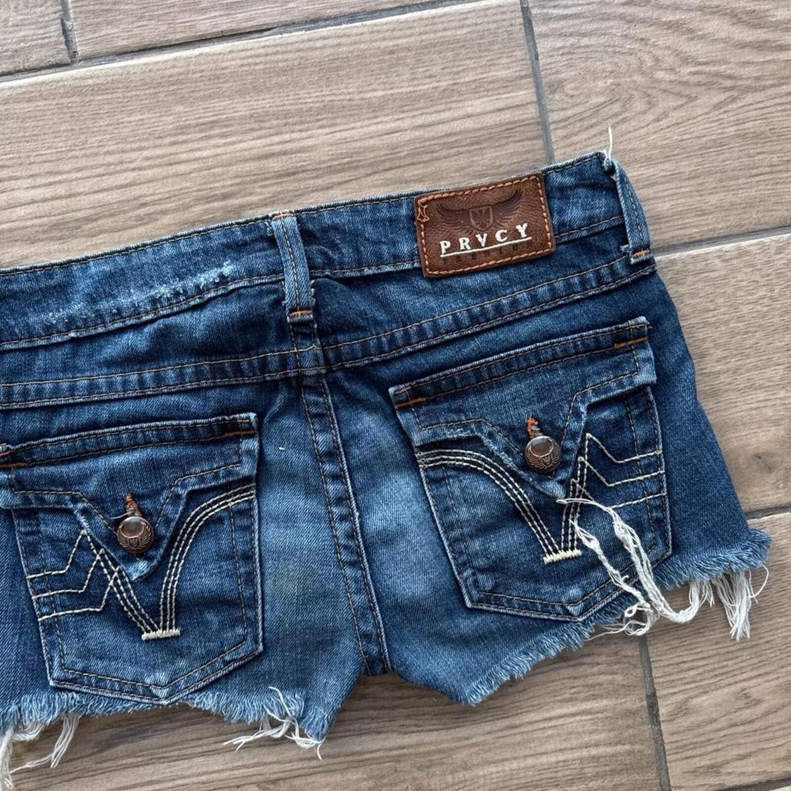 Other Y2K PRVCY 00s Denim Mini grunge shorts Size 42" / US 20 - 6 Thumbnail