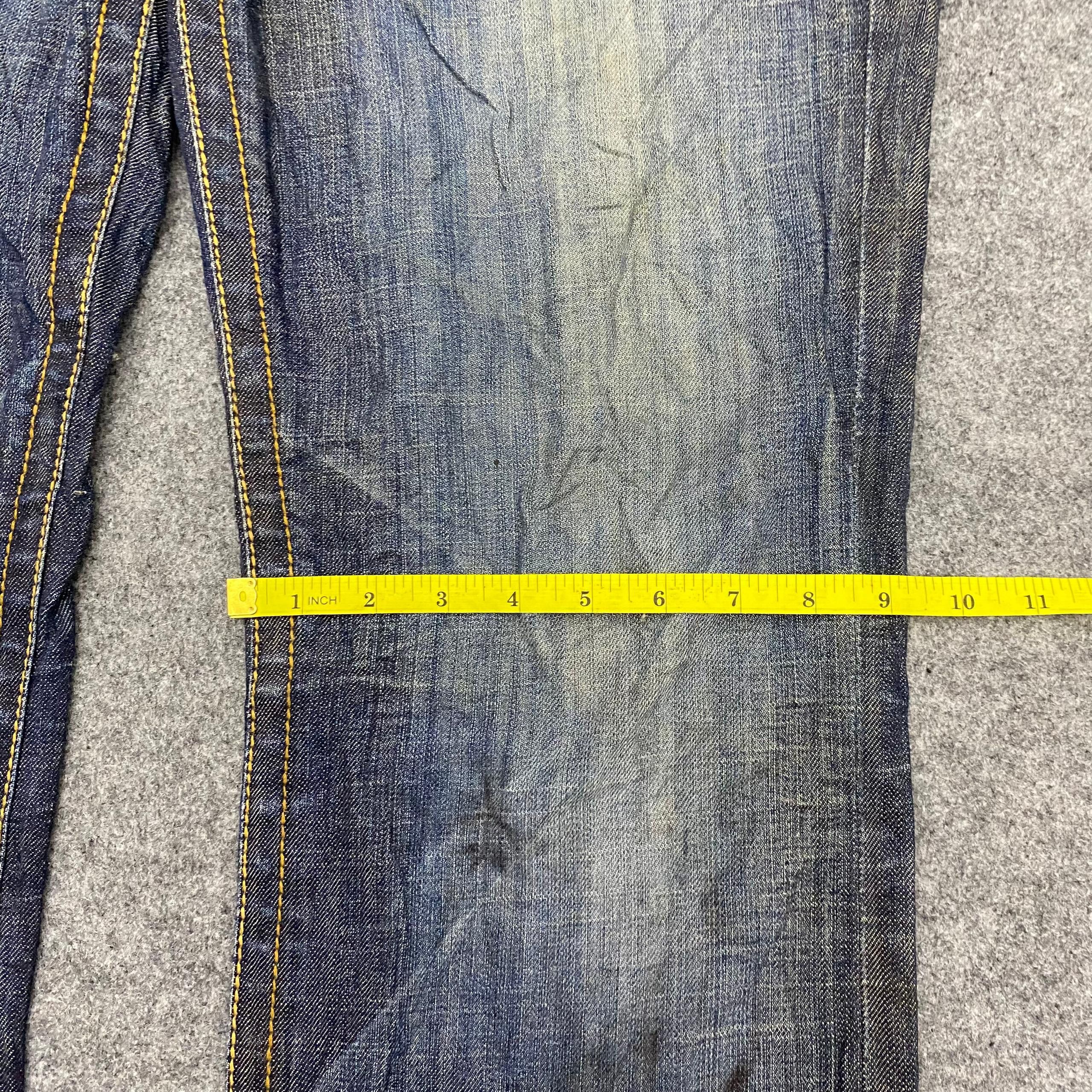 If Six Was Nine Vintage Kentucky Distressed Flare Denim Size US 34 / EU 50 - 7 Thumbnail