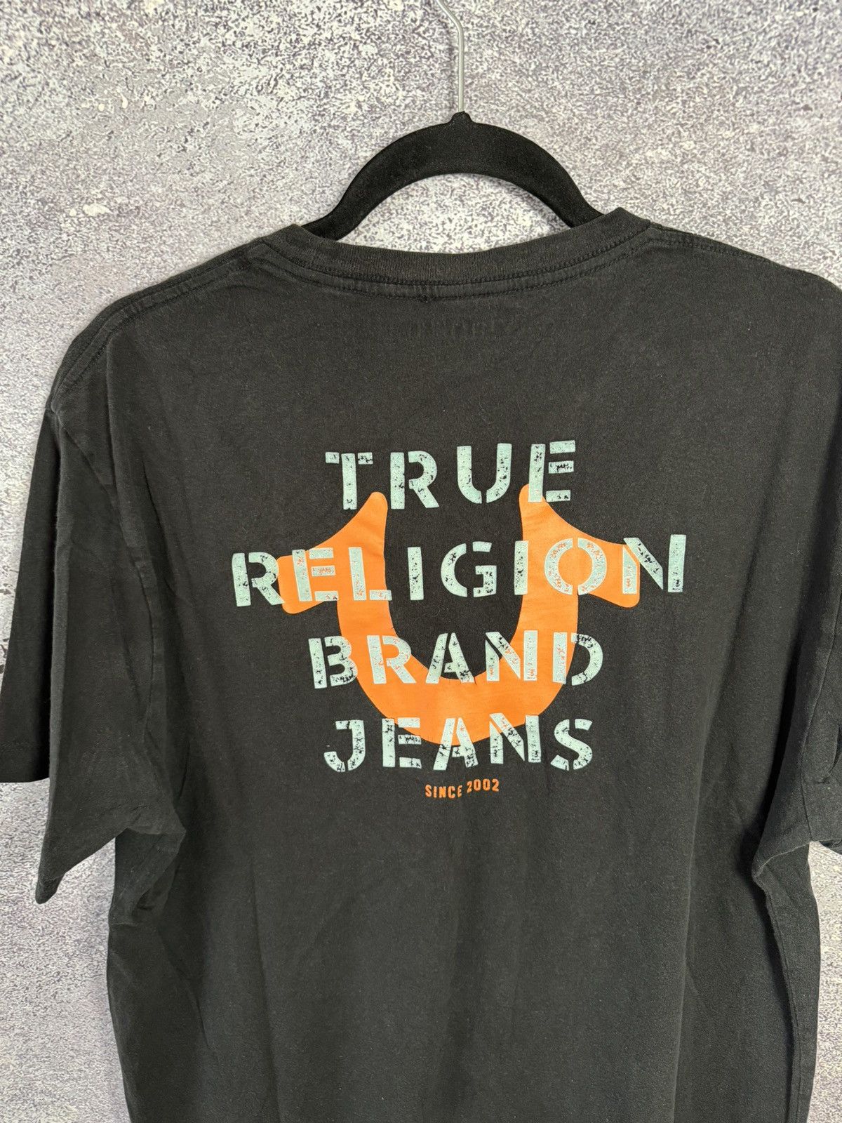 True Religion × Vintage True Religion Center Logo T Shirt SK8 y2k streetwear XL size Size US XL / EU 56 / 4 - 12 Thumbnail