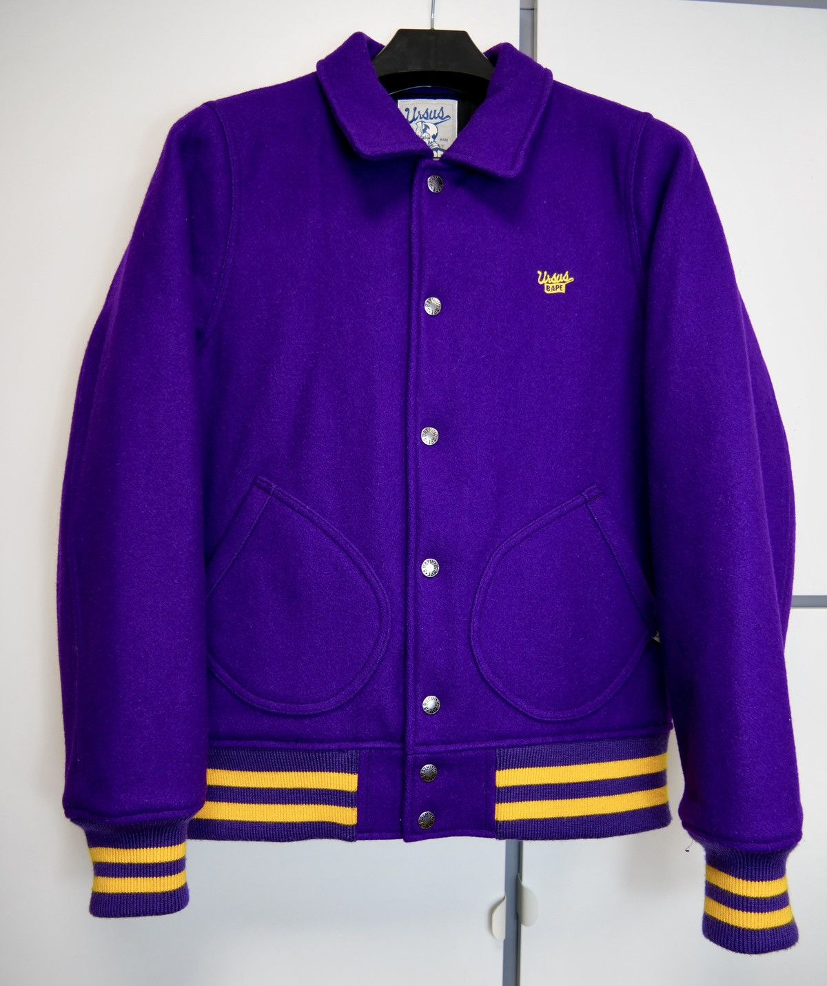 Bape Archive 2008 Ursus Mobile Mercedes 300SL Varsity Wool Jacket Size US M / EU 48-50 / 2 - 2 Thumbnail