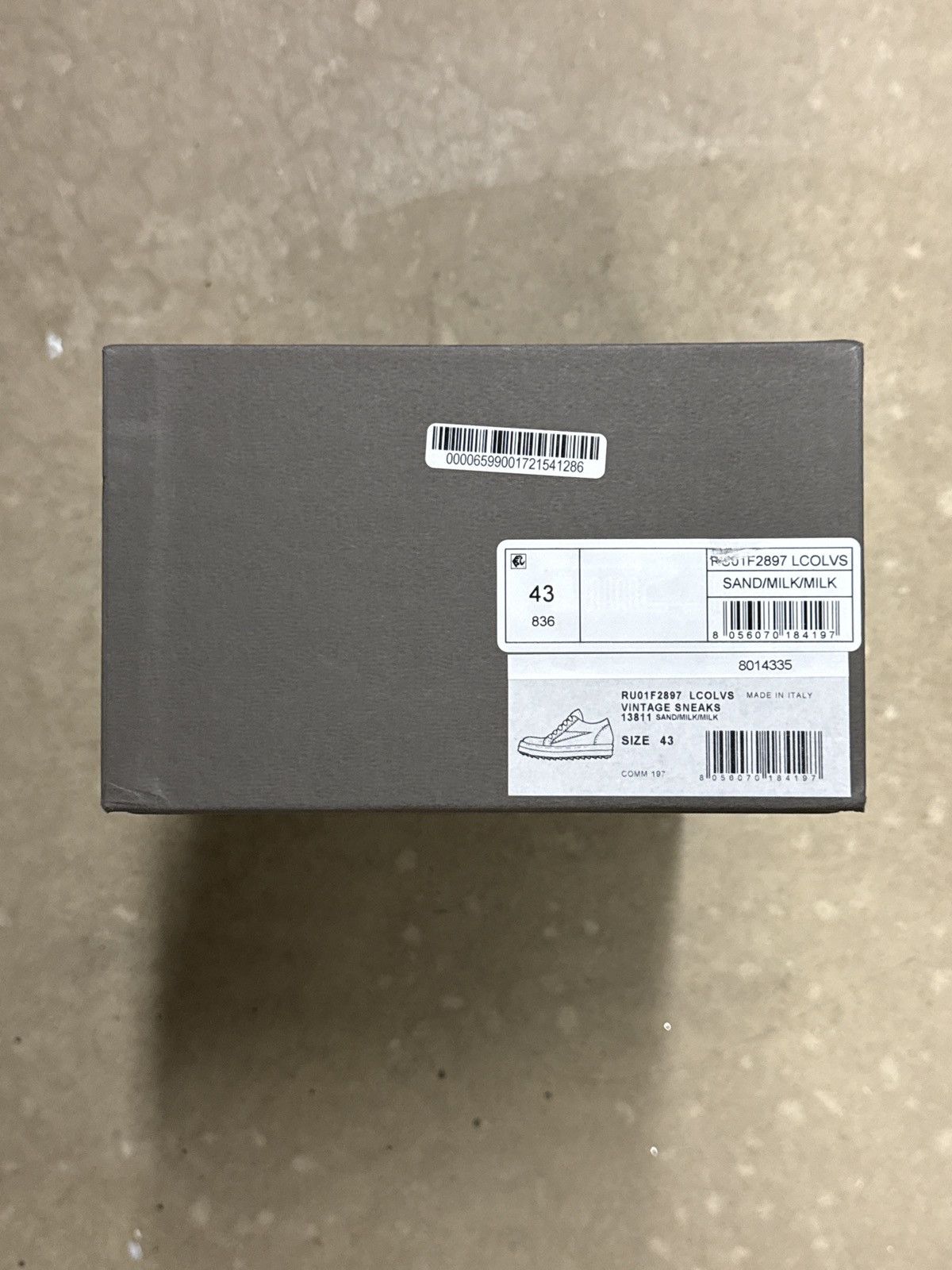 Rick Owens Rick Owens Vintage Sneakers (Sand/Milk/Milk) Size US 10.5 / EU 43-44 - 12 Thumbnail