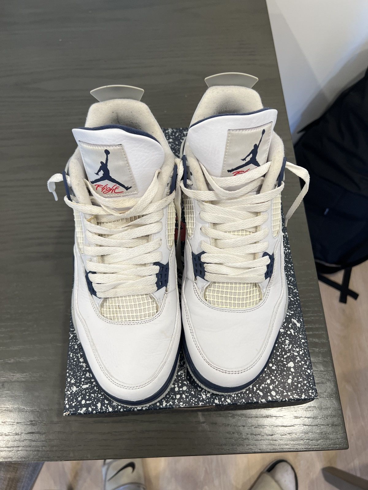 Jordan Brand Air Jordan 4 Retro Midnight Navy Size US 11 / EU 44 - 4 Thumbnail