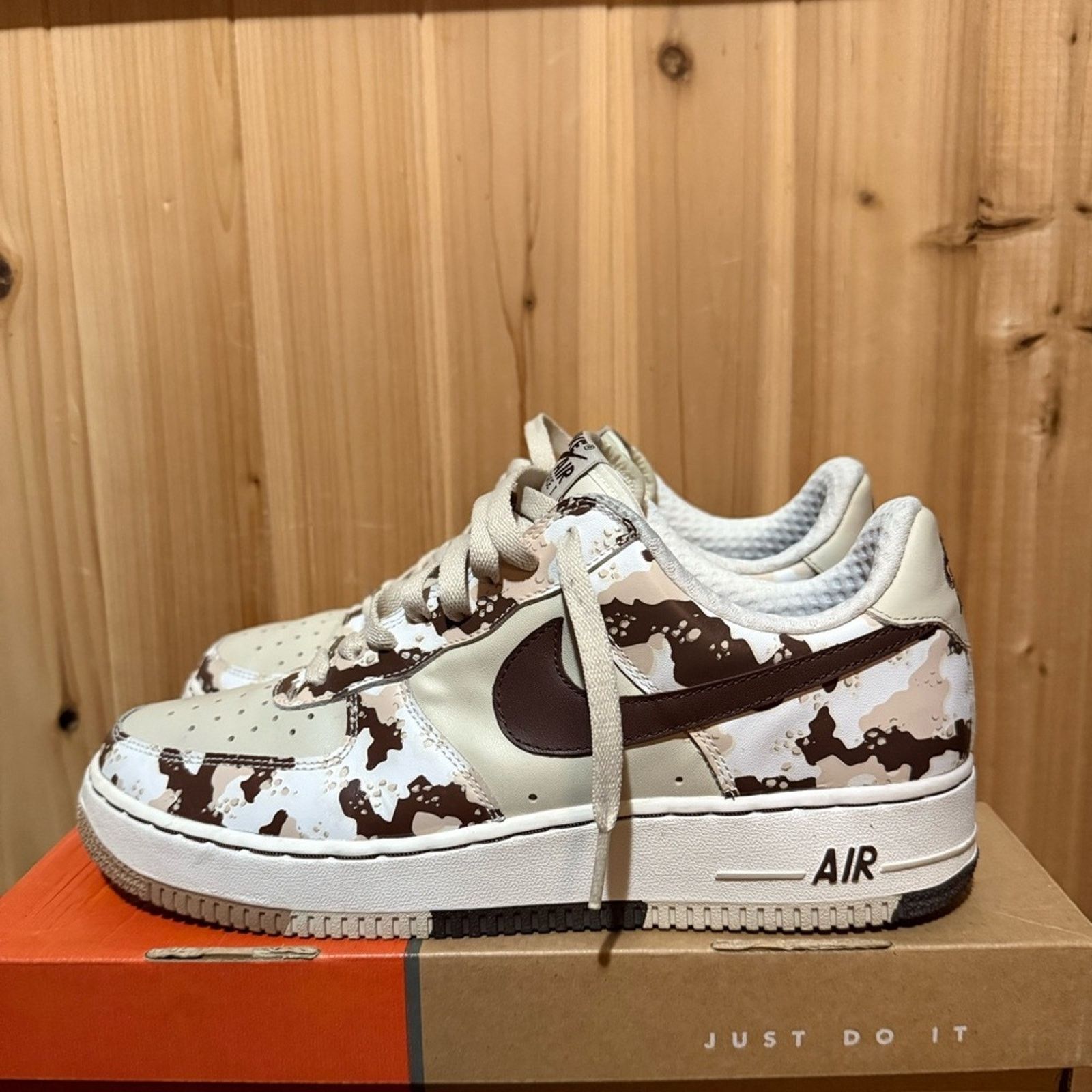 Nike 2006 Nike Air Force 1 Camo 'Birch Light Chocolate-Bone-White Size US 9.5 / EU 42-43 - 6 Thumbnail