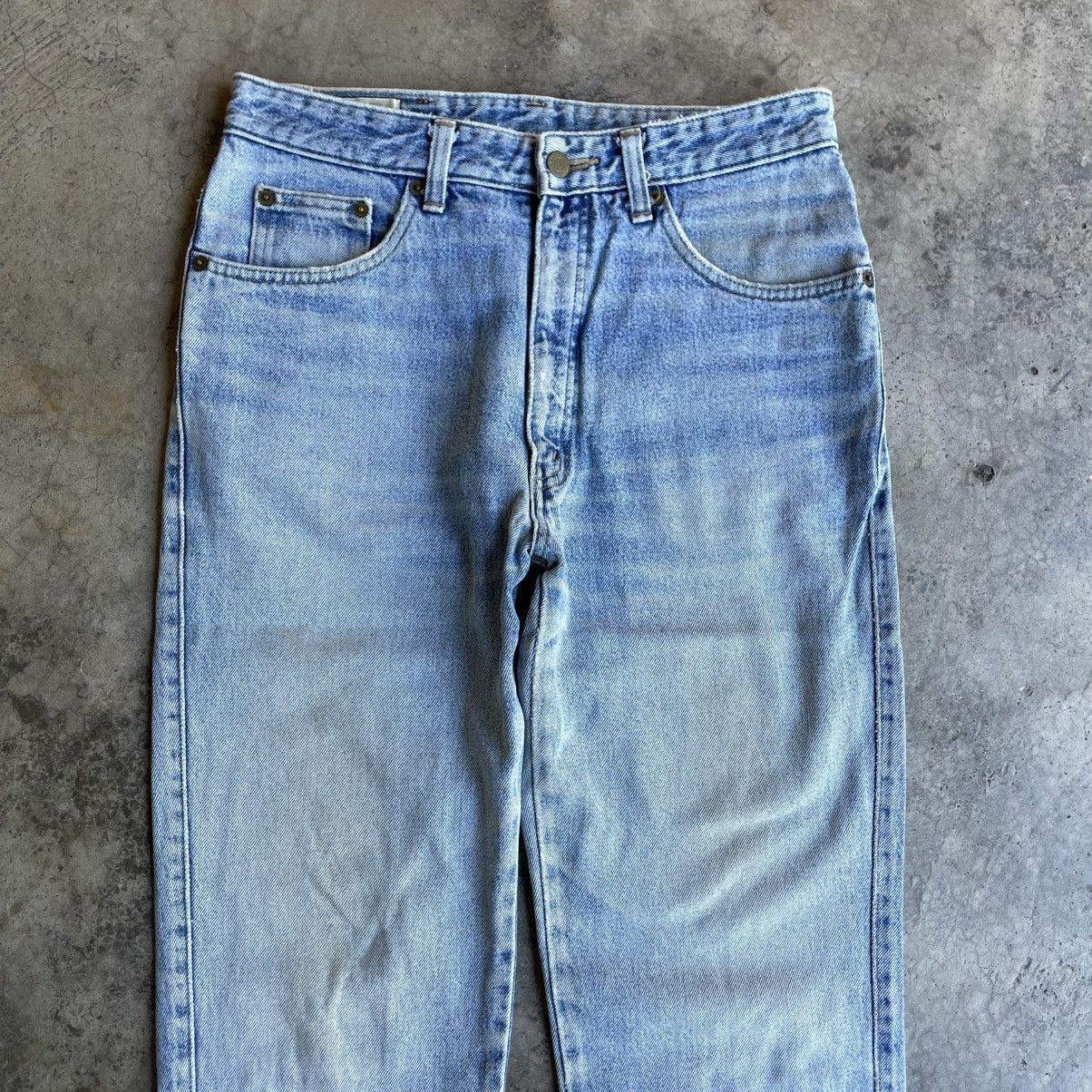 Vintage 🔥Vintage Bobson Stoned Washed Classic Distress Denim Jeans Size US 30 / EU 46 - 2 Thumbnail