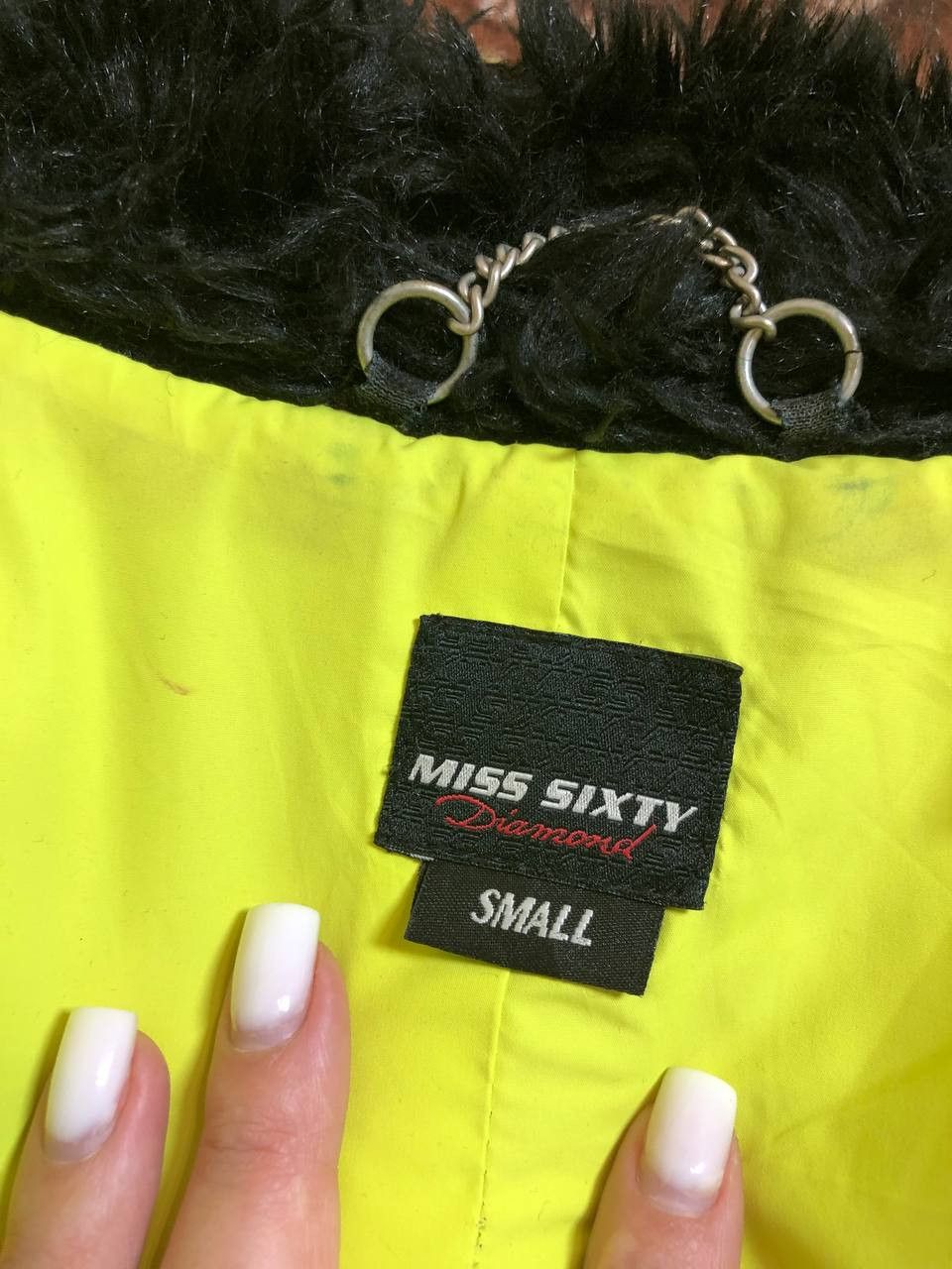 Miss Sixty Miss Sixty Vintage Y2K Down Fur Trim Jacket Size S / US 4 / IT 40 - 2 Thumbnail
