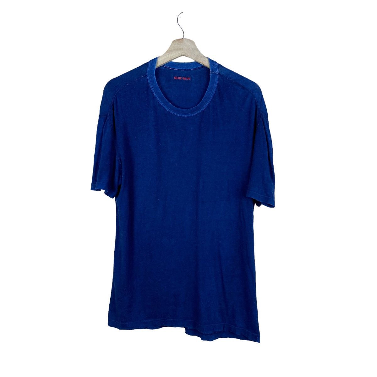 Blue Blue Japan × Indigo × Japanese Brand VINTAGE BLUE BLUE JAPAN PLAIN BASIC TEE Size US M / EU 48-50 / 2 - 1 Thumbnail