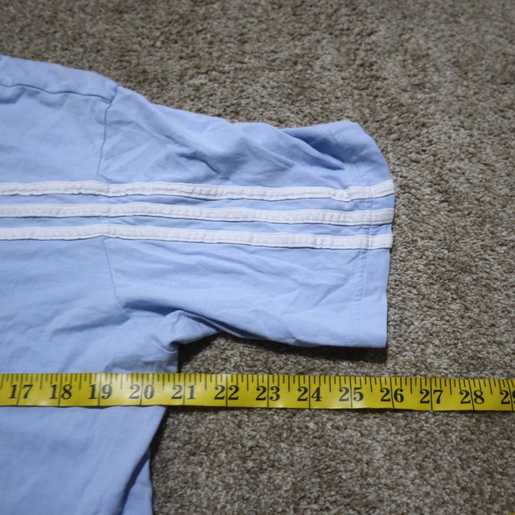 Adidas Adidas Shirt Cropped Back Athletic Gym Women's L Blue Sleeve Short Solid Back Compression Back Size L / US 10 / IT 46 - 5 Thumbnail