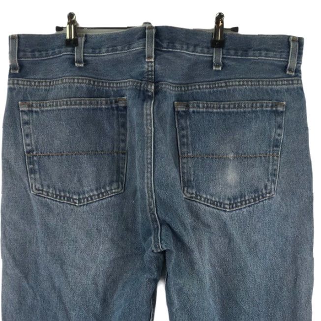 Vintage Mens Denim Jeans Straight Leg 5-Pocket High Rise Relaxed Fit Blue 38 Regular Inseam 32in Men's Cotton Vintage? No — Brand Unbranded Size US 38 / EU 54 - 4 Thumbnail