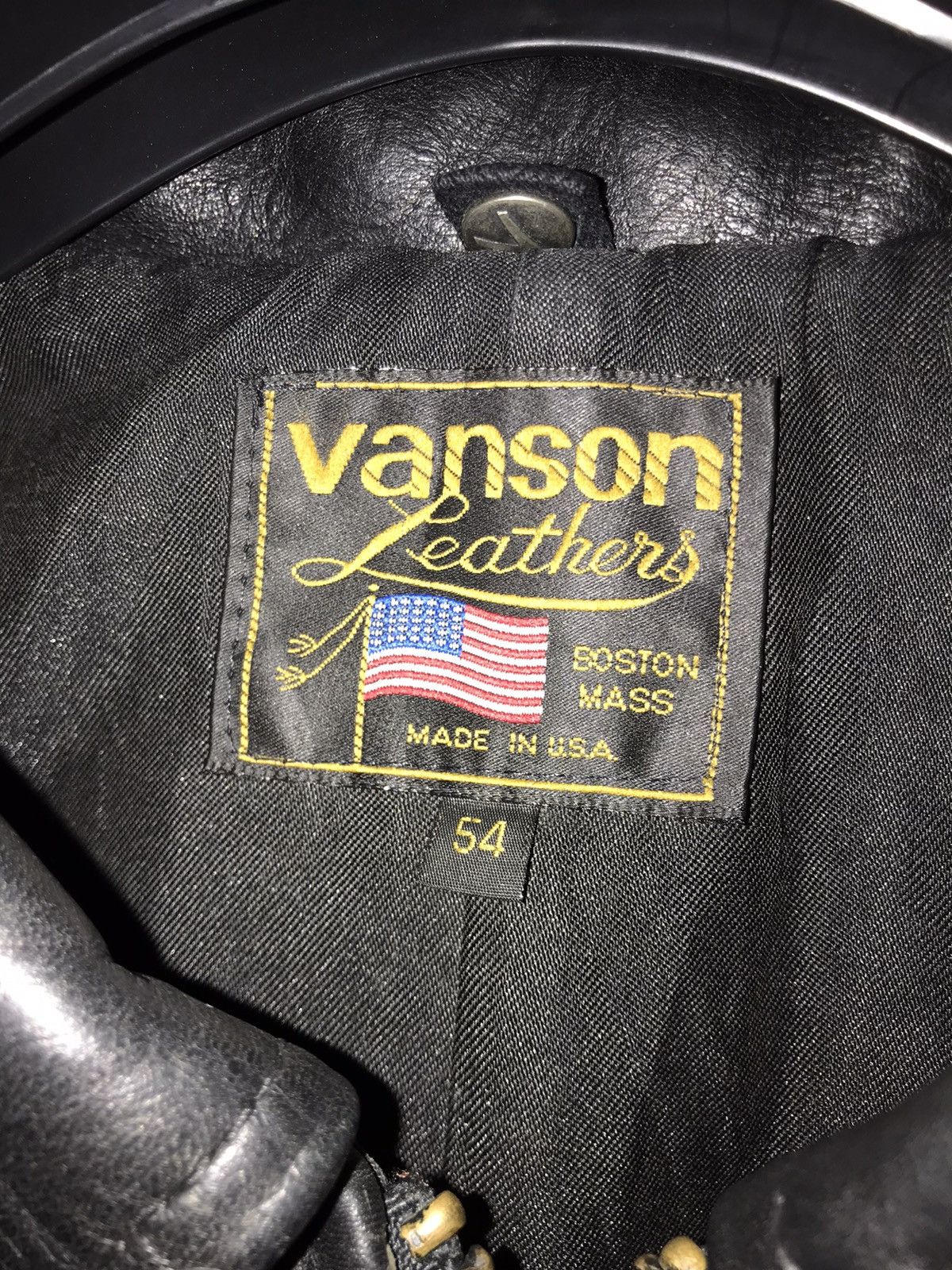 Vanson Leathers VANSON STADIUM JACKET 54 Size US L / EU 52-54 / 3 - 7 Thumbnail