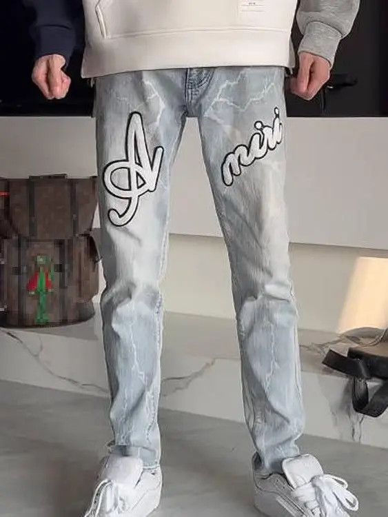 Japanese Brand × Jean Retro high street straight leg wide leg jeans Size US 32 / EU 48 - 5 Thumbnail