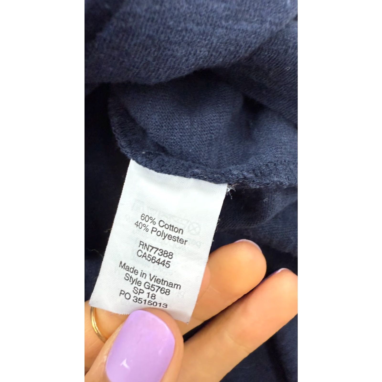 J.Crew J.CREW Women's XS Blue Short Sleeve Knot Hem Round Neck Tee Casual T-Shirt Size XS / US 0-2 / IT 36-38 - 5 Thumbnail