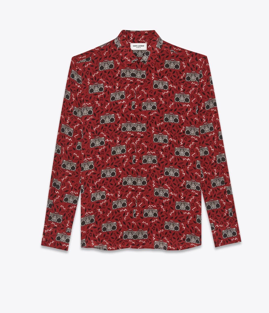 Saint Laurent Paris CREPE DE CHINE Radio button shirt Red YSL size IT 41 Size US M / EU 48-50 / 2 - 4 Thumbnail