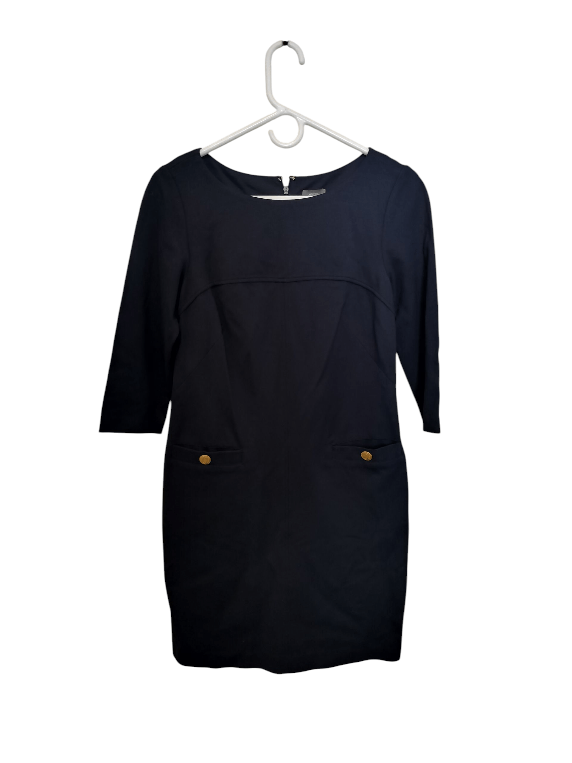 vince camuto jersey dress Vince Camuto Faux Wrap Front Jersey Dress Black SZ S 9199792