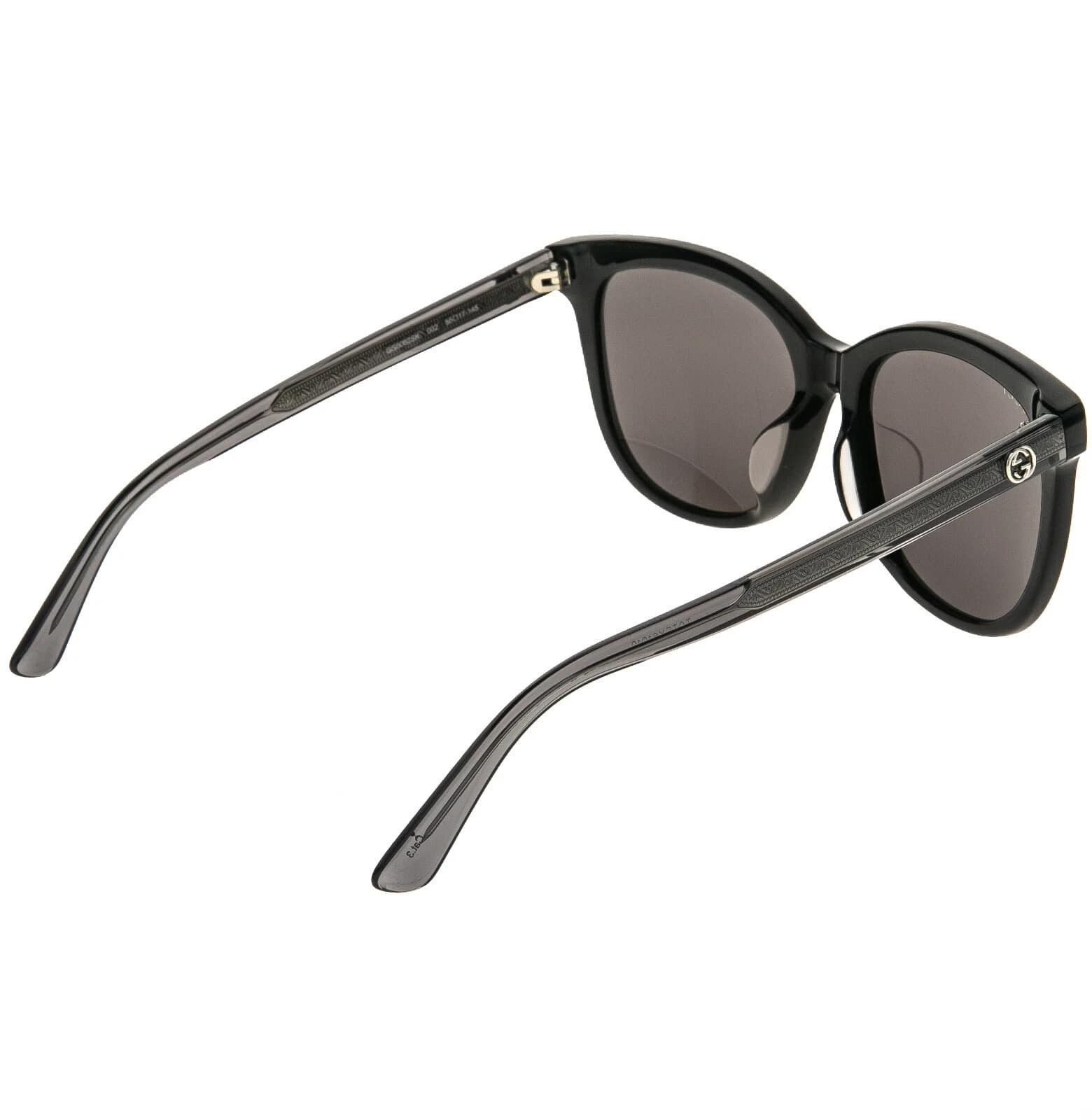 Gucci GUCCI GG0082S 0082 Oversized Crystal Black Sunglasses 002 Size ONE SIZE - 7 Thumbnail