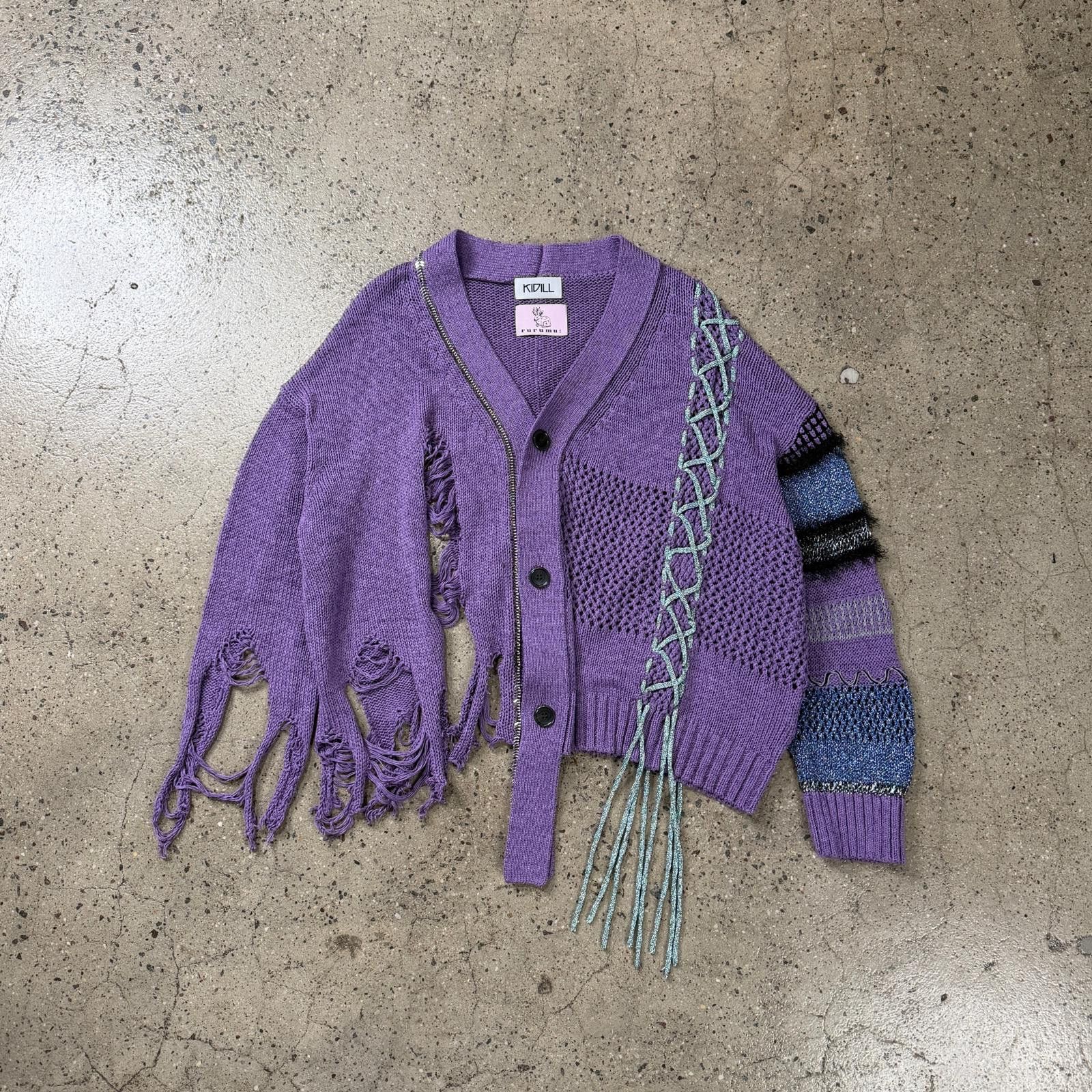 KIDILL Kidill X Rurumu Distressed Cardigan Size US L / EU 52-54 / 3 - 1 Thumbnail