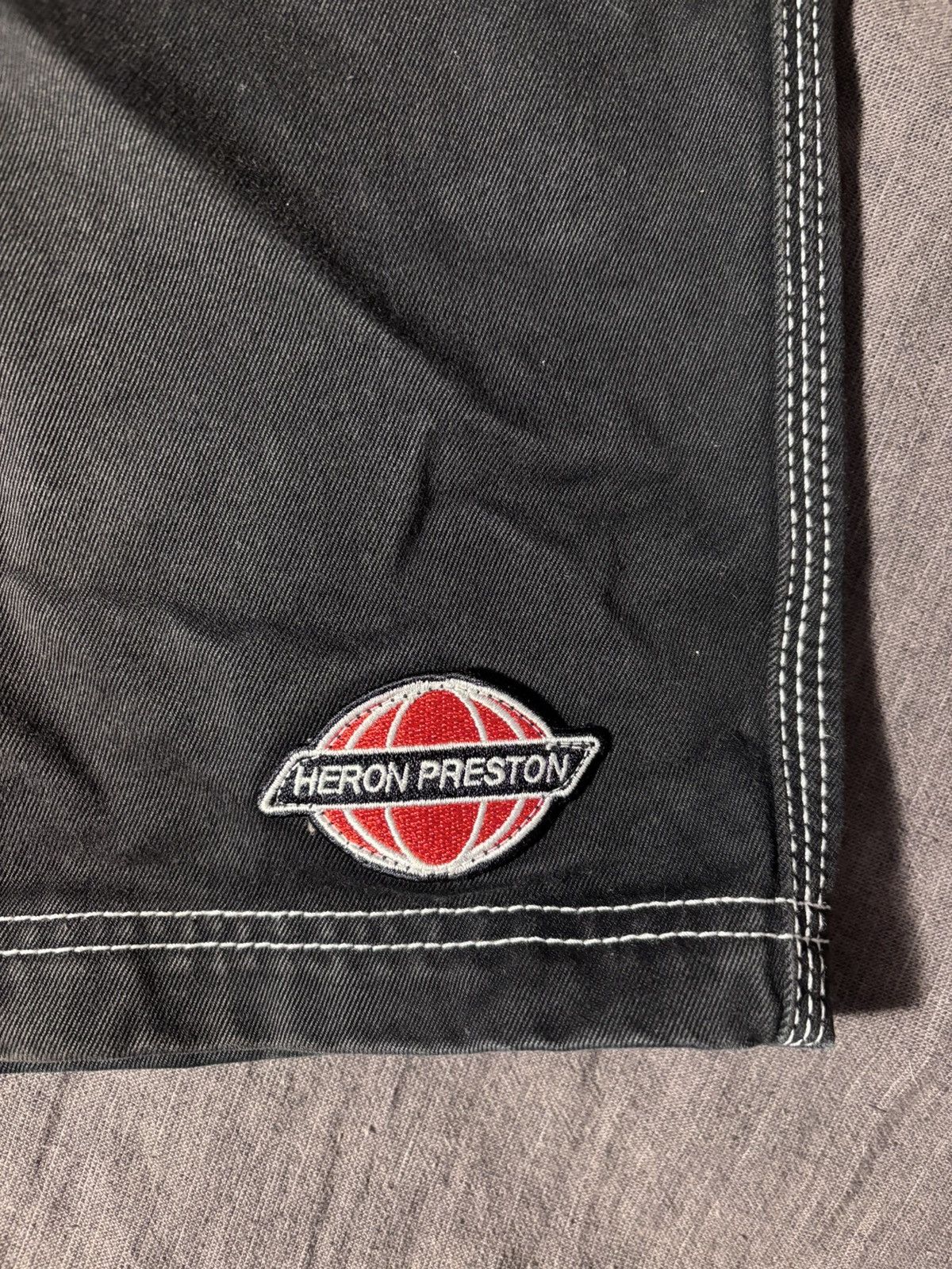 Heron Preston HERON PRESTON | Black Contrast Stitch Wide Leg Shorts Size US 30 / EU 46 - 3 Thumbnail