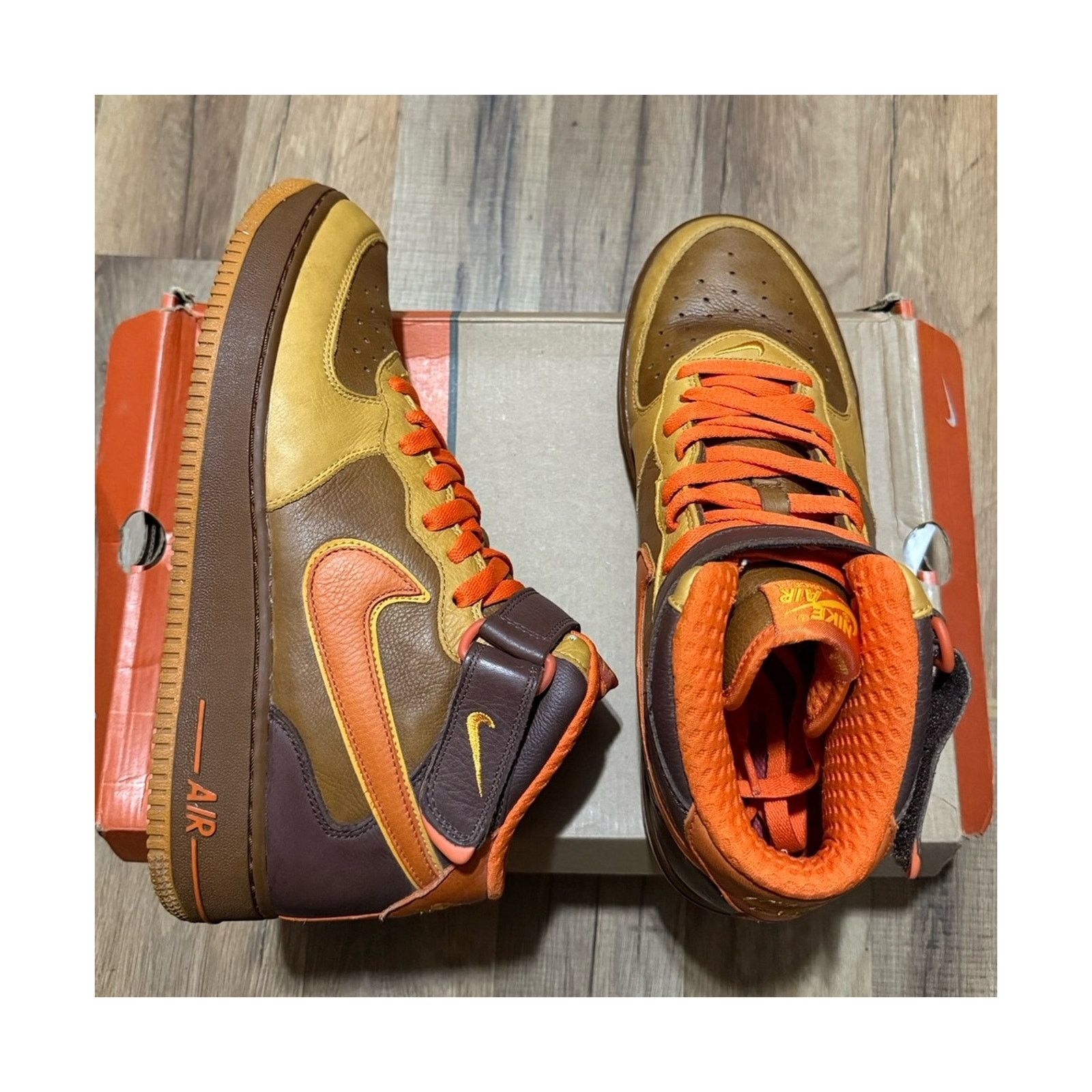 Nike 2006 Nike Air Force 1 Mid Premium QK Thanksgiving Size US 10.5 / EU 43-44 - 1 Thumbnail