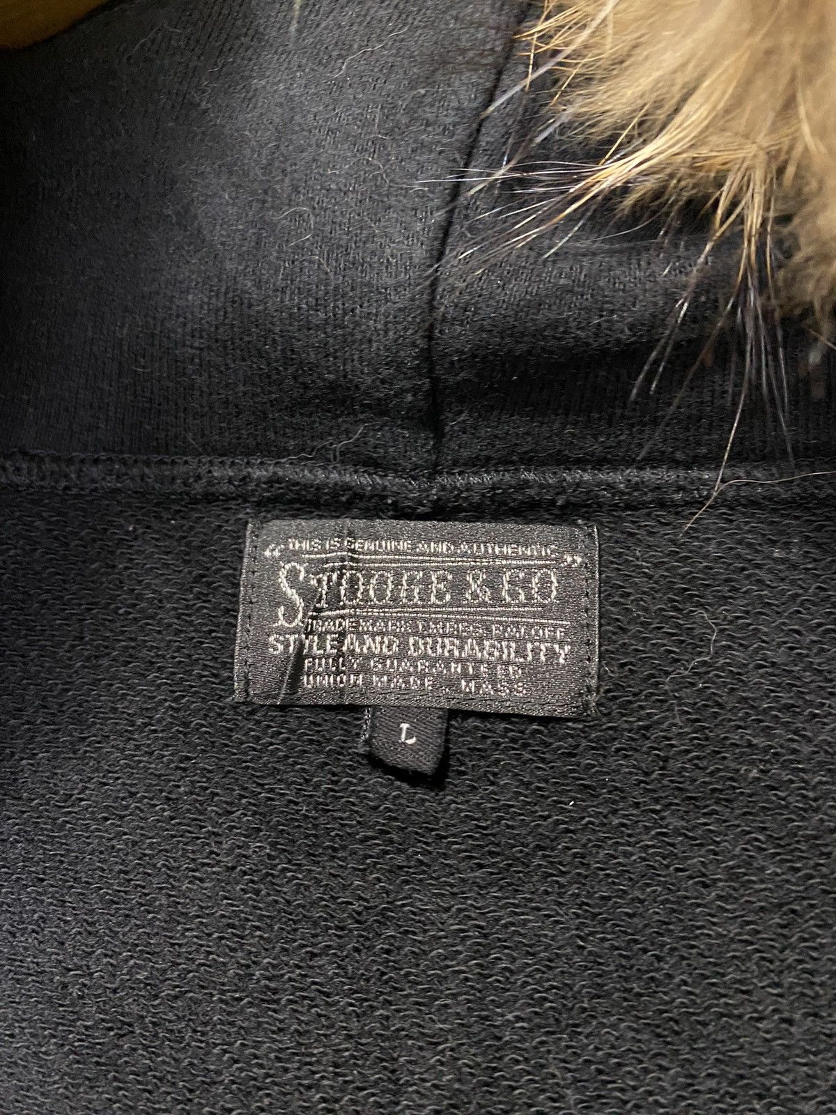 Japanese Brand Stooge & Co virgin mary poem fur hoodie Made In Japan Size US L / EU 52-54 / 3 - 10 Thumbnail