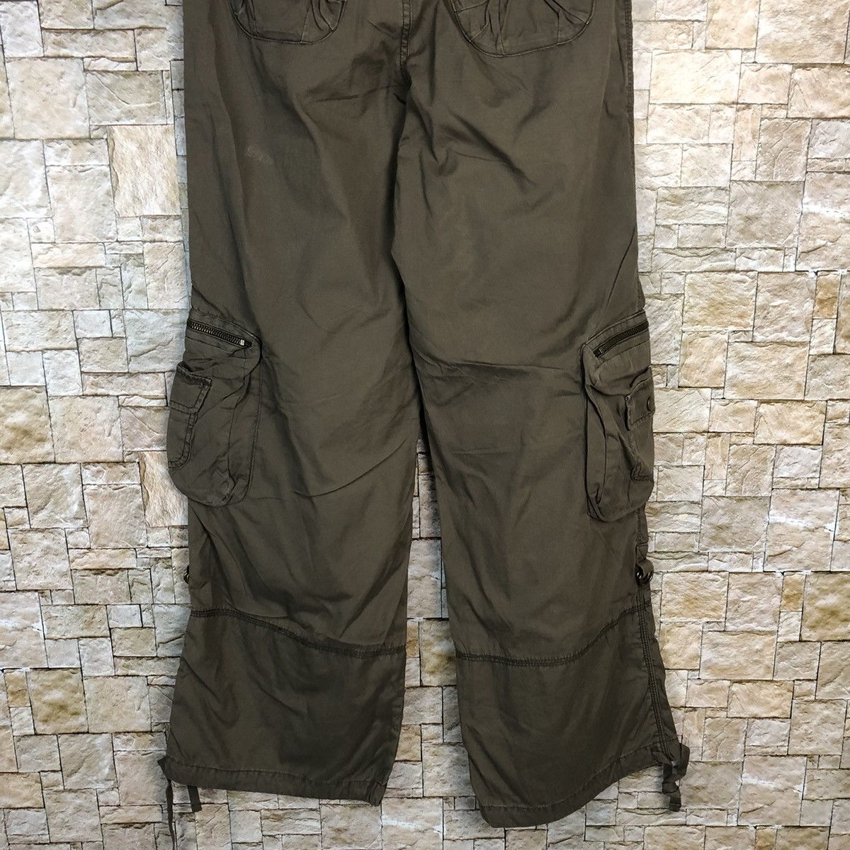 Japanese Brand Livre Claire Dark Brown Cargo Multipocket Pants #A336 Size US 27 - 16 Thumbnail