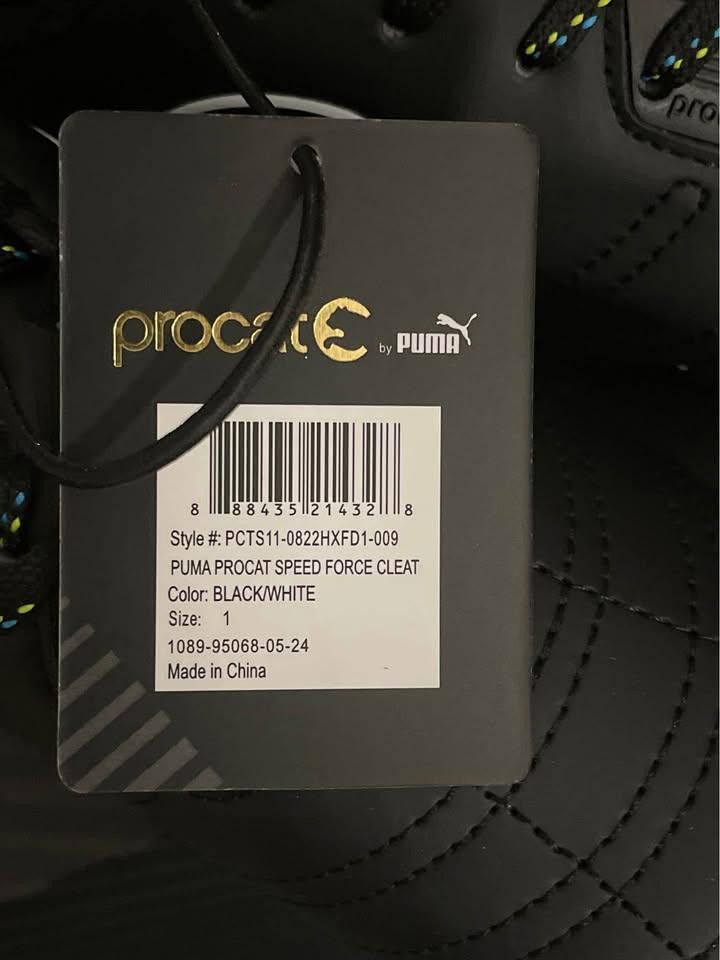 Designer Procat Soccer PUMA Cleats NWT Size 1 Size ONE SIZE - 3 Thumbnail